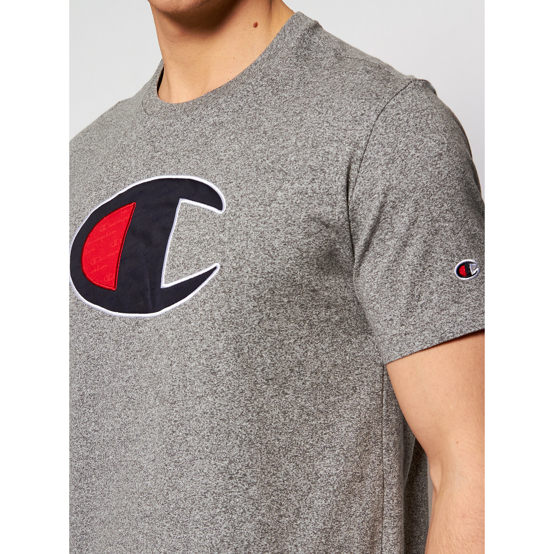 Champion T-Shirt Crewneck 214405 Šedá Regular Fit - Pepit.cz