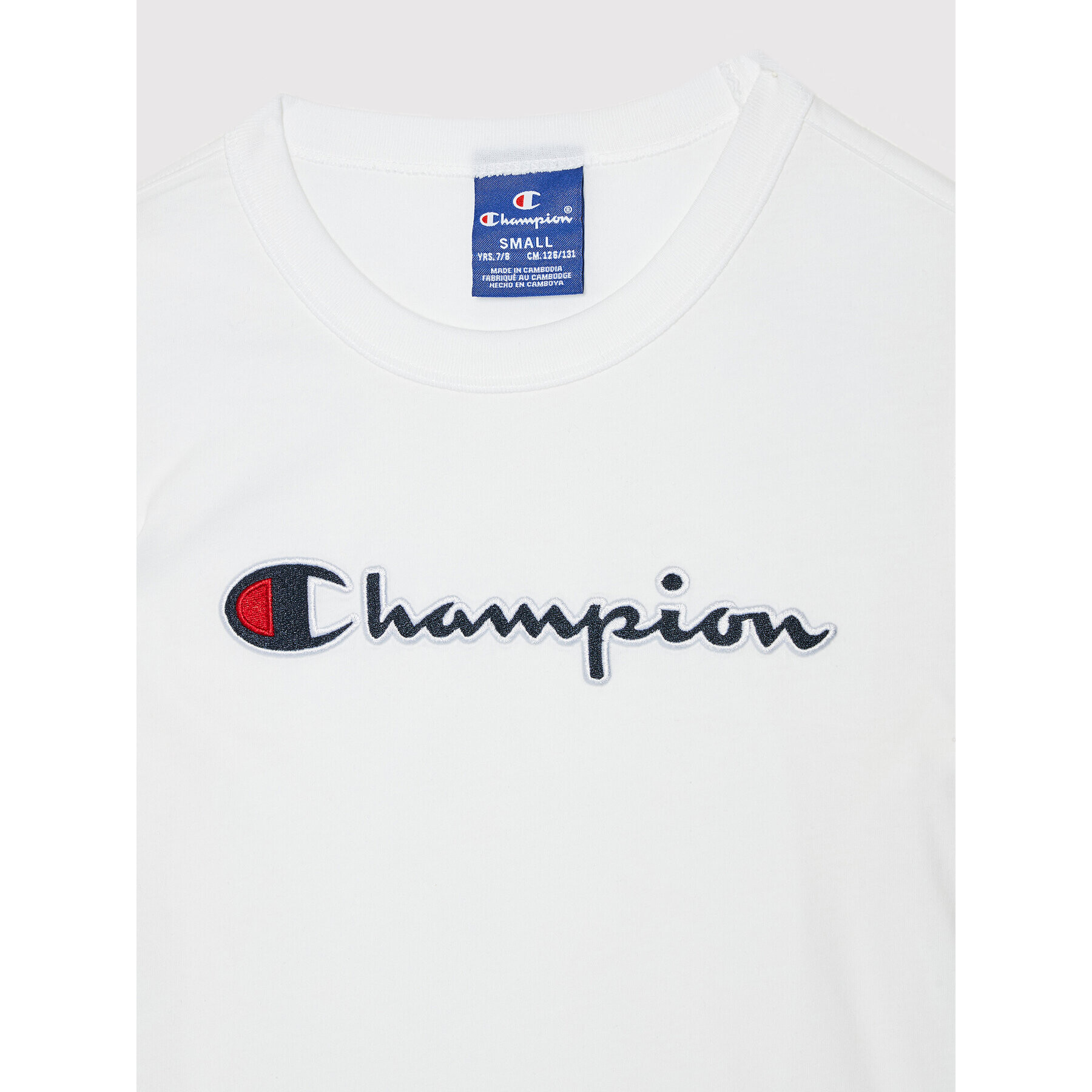 Champion T-Shirt Crewneck 404231 Bílá Regular Fit - Pepit.cz