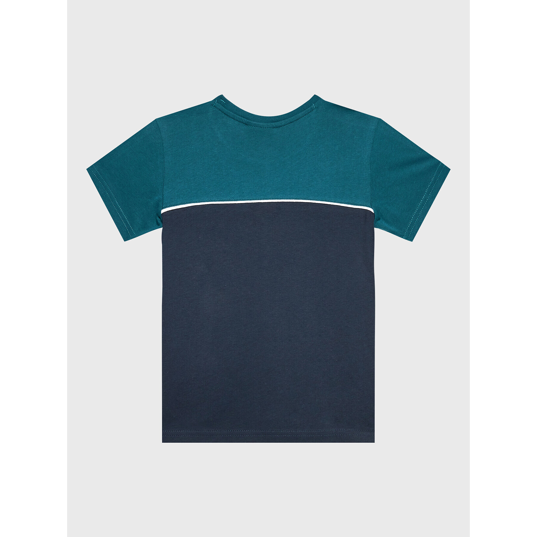 Champion T-Shirt Piping Block 306148 Tmavomodrá Regular Fit - Pepit.cz