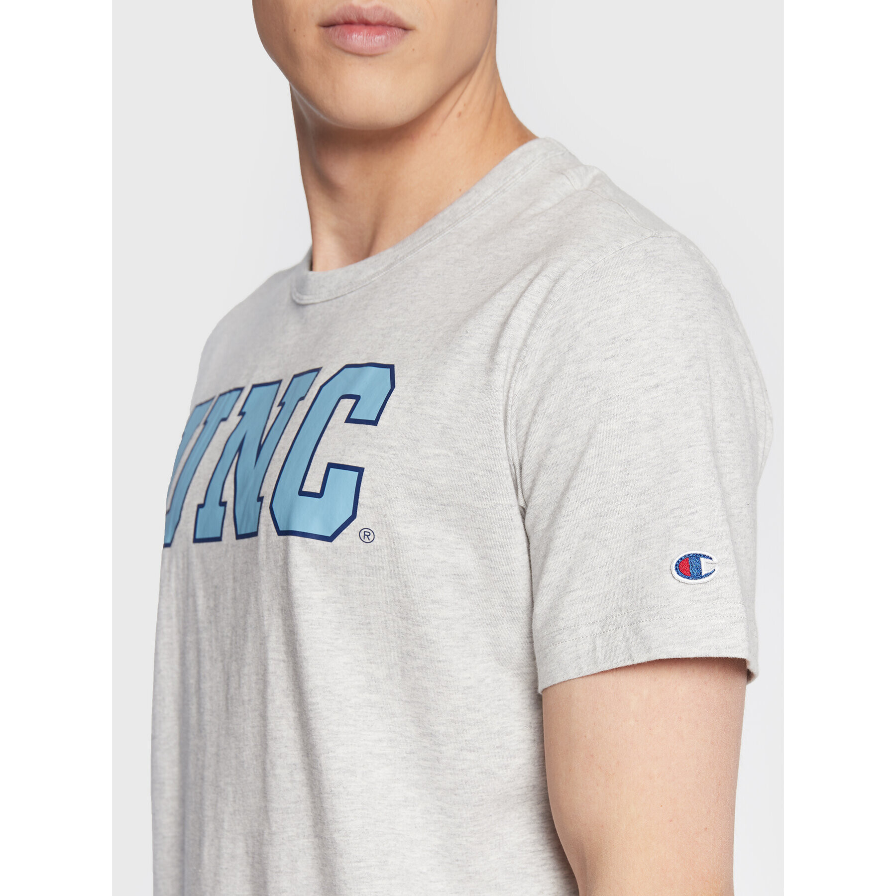 Champion T-Shirt University Logo 218351 Šedá Regular Fit - Pepit.cz