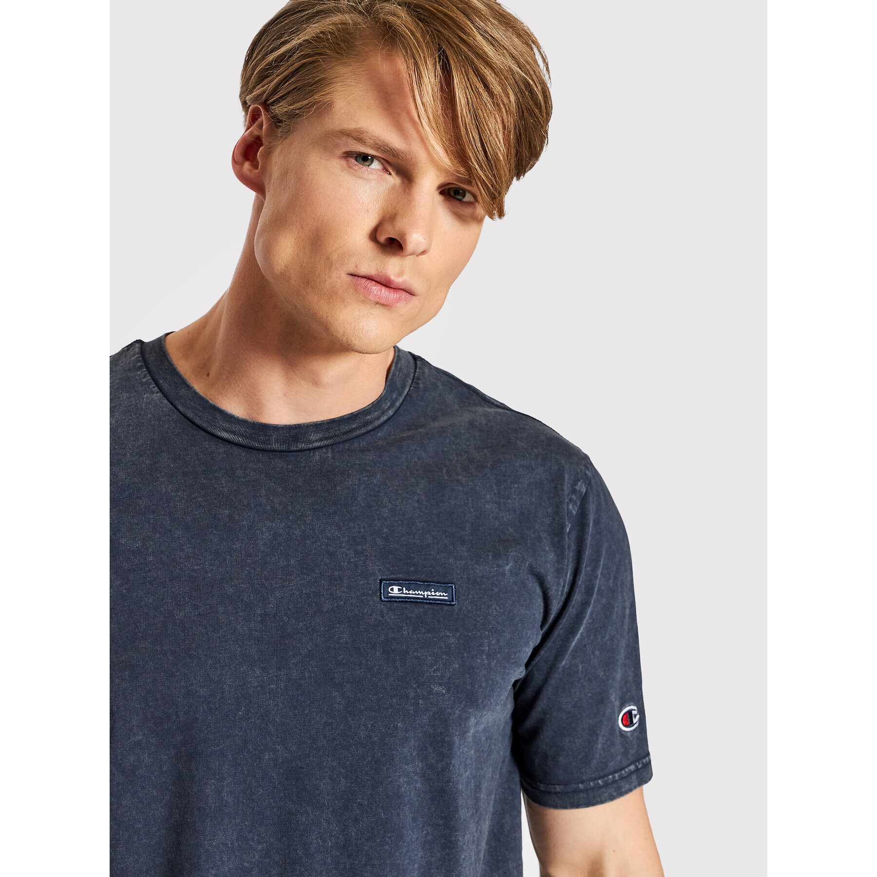 Champion T-Shirt Urban Leisure 217088 Tmavomodrá Regular Fit - Pepit.cz