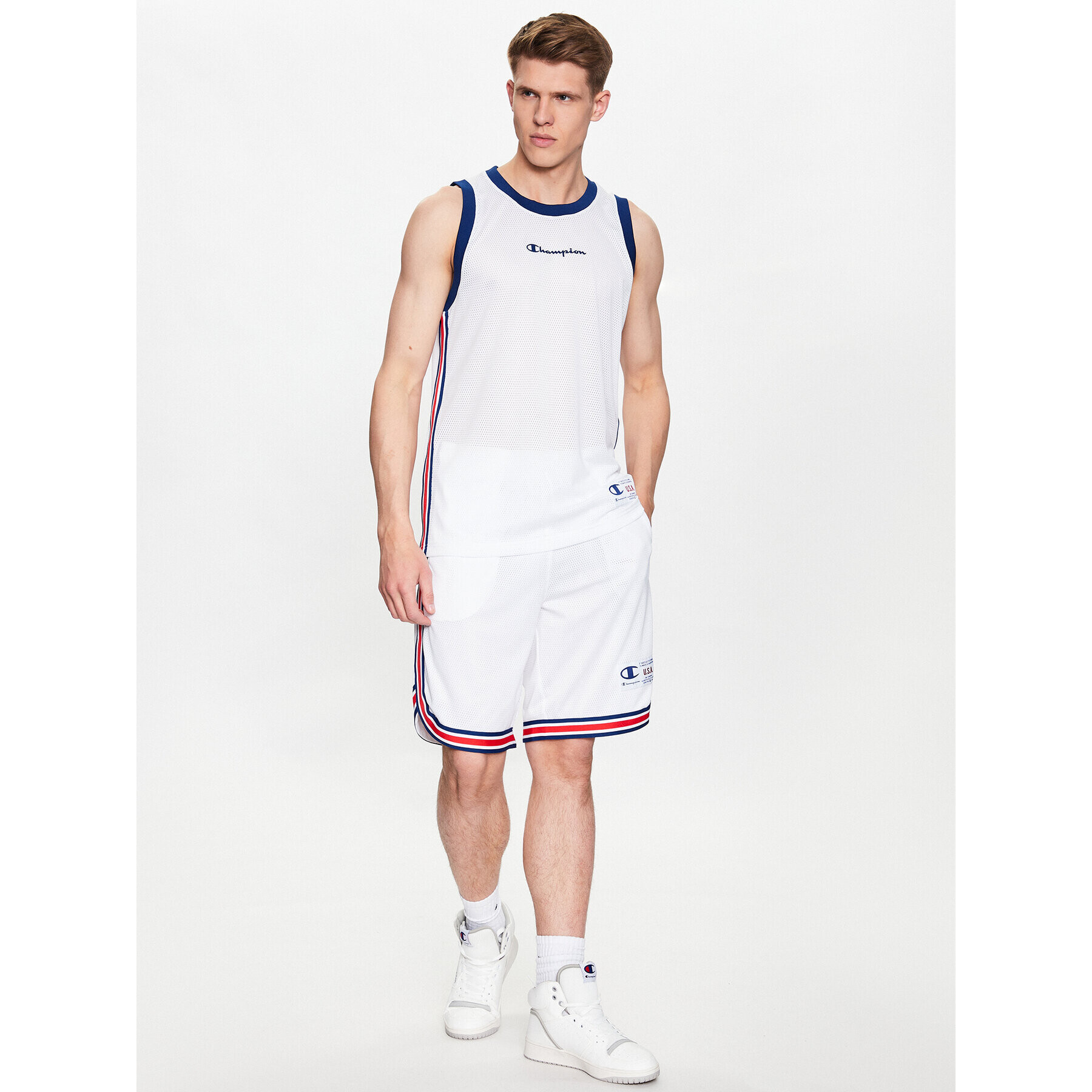 Champion Tank top 218769 Bílá Regular Fit - Pepit.cz