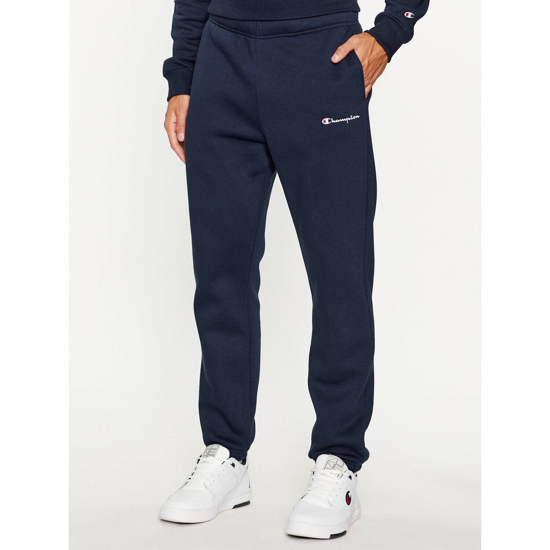 Champion Teplákové kalhoty Elastic Cuff Pants 219420 Tmavomodrá Comfort Fit - Pepit.cz