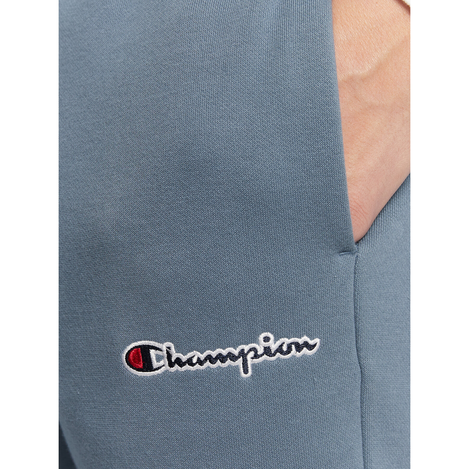 Champion Teplákové kalhoty Small Embroidery Script 218294 Modrá Regular Fit - Pepit.cz