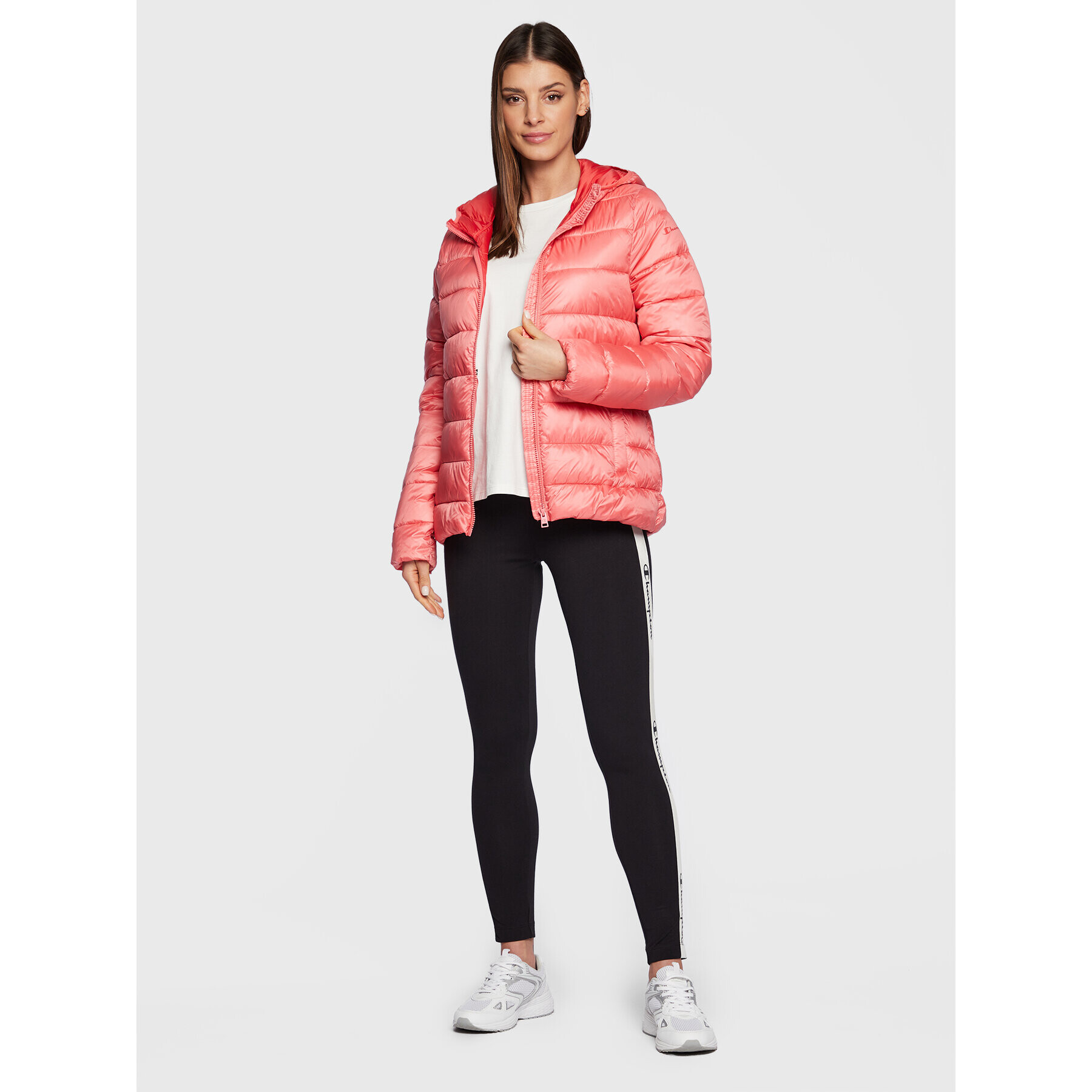 Champion Vatovaná bunda 115750 Růžová Regular Fit - Pepit.cz