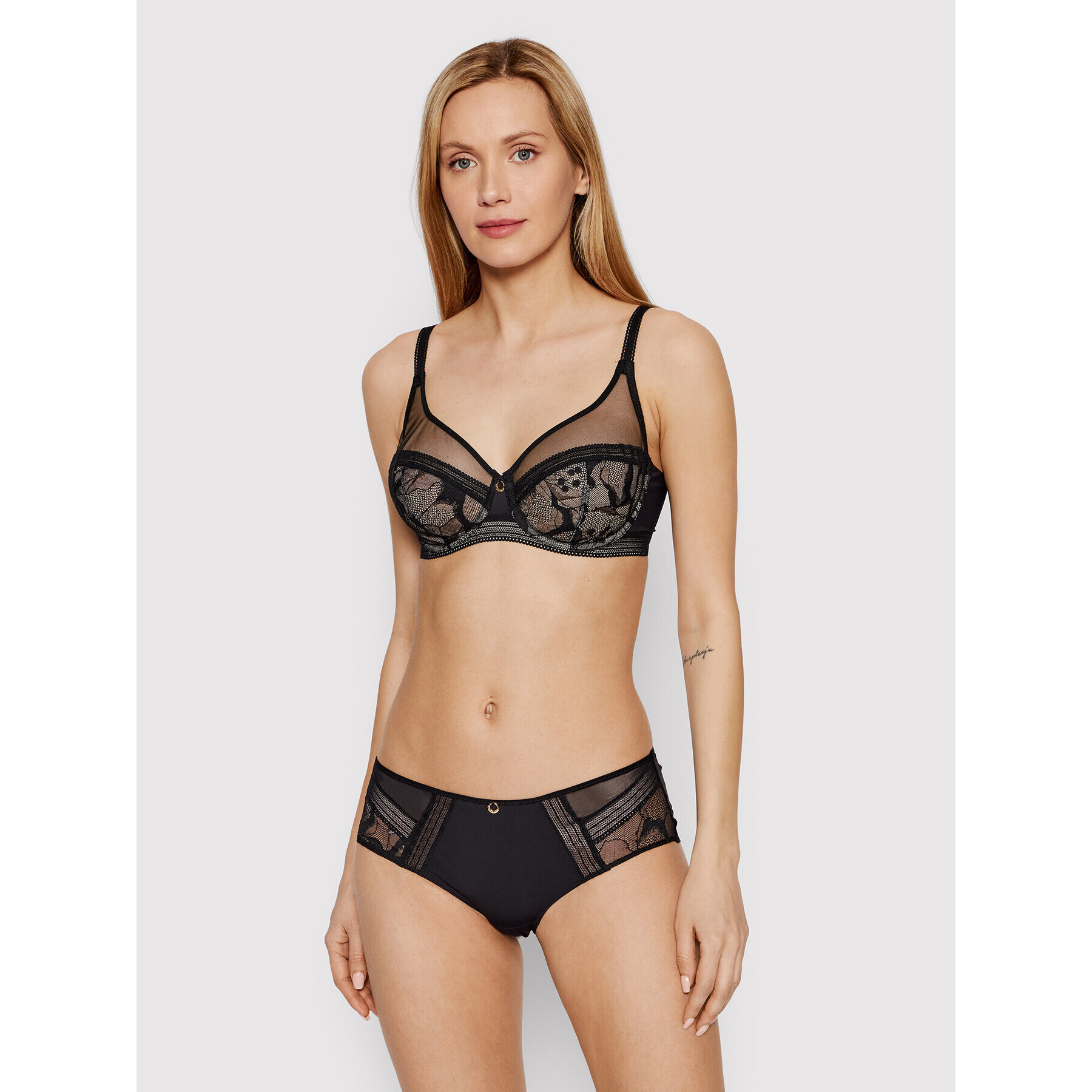 Chantelle Boxerky True Lace C11M40 Černá - Pepit.cz