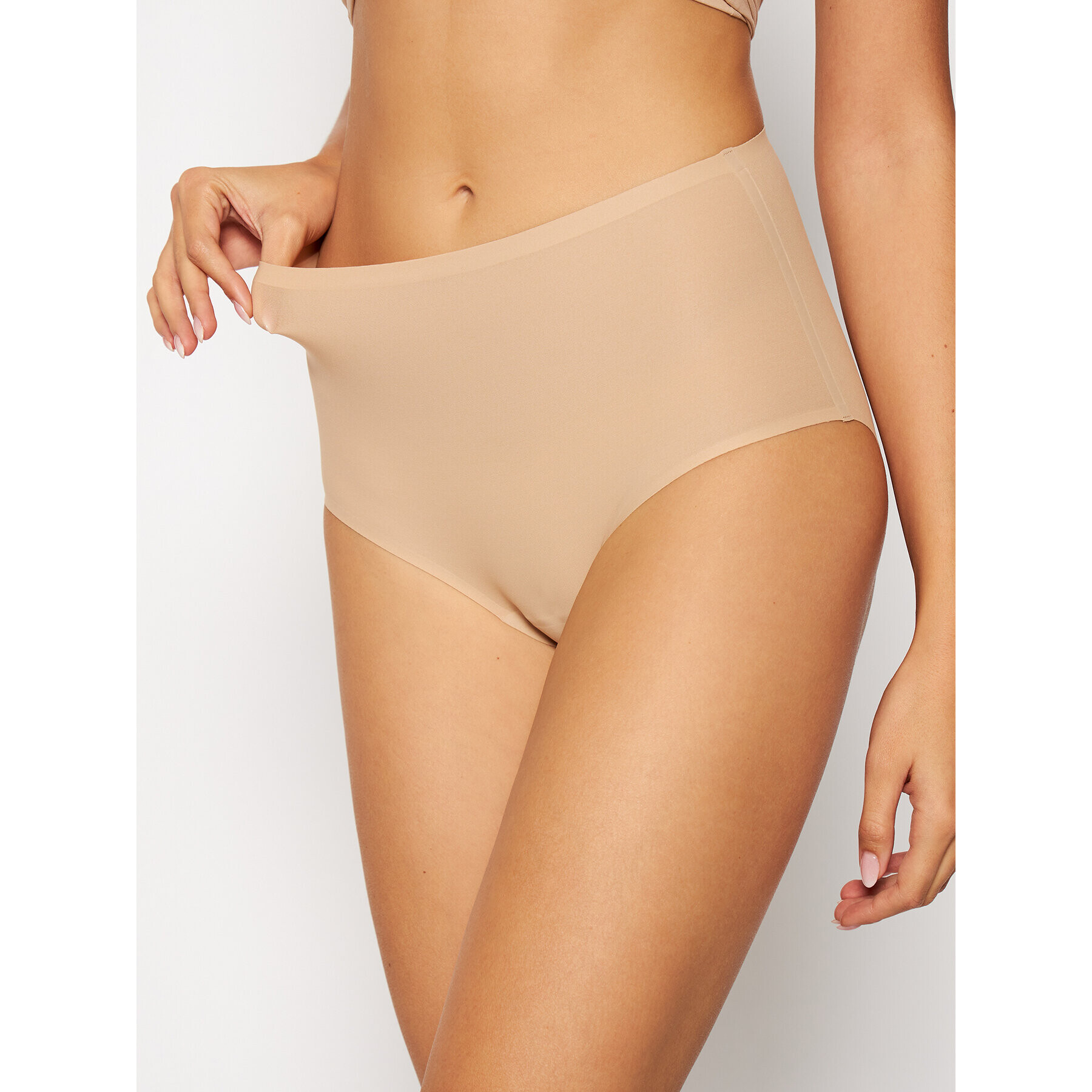 Chantelle Klasické kalhotky s vysokým pasem Soft Stretch C26470 Béžová - Pepit.cz