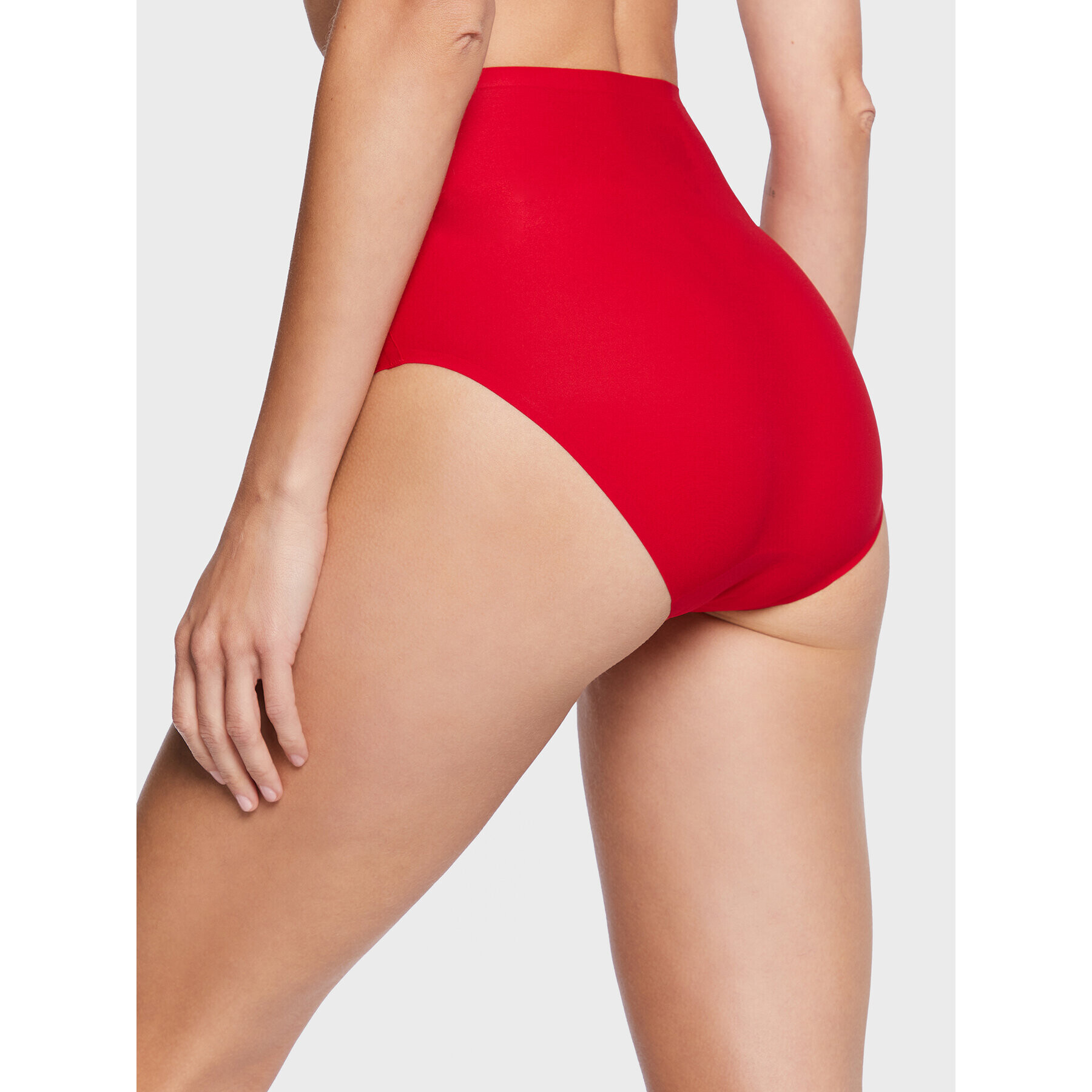 Chantelle Klasické kalhotky s vysokým pasem Soft Stretch C26470 Červená - Pepit.cz