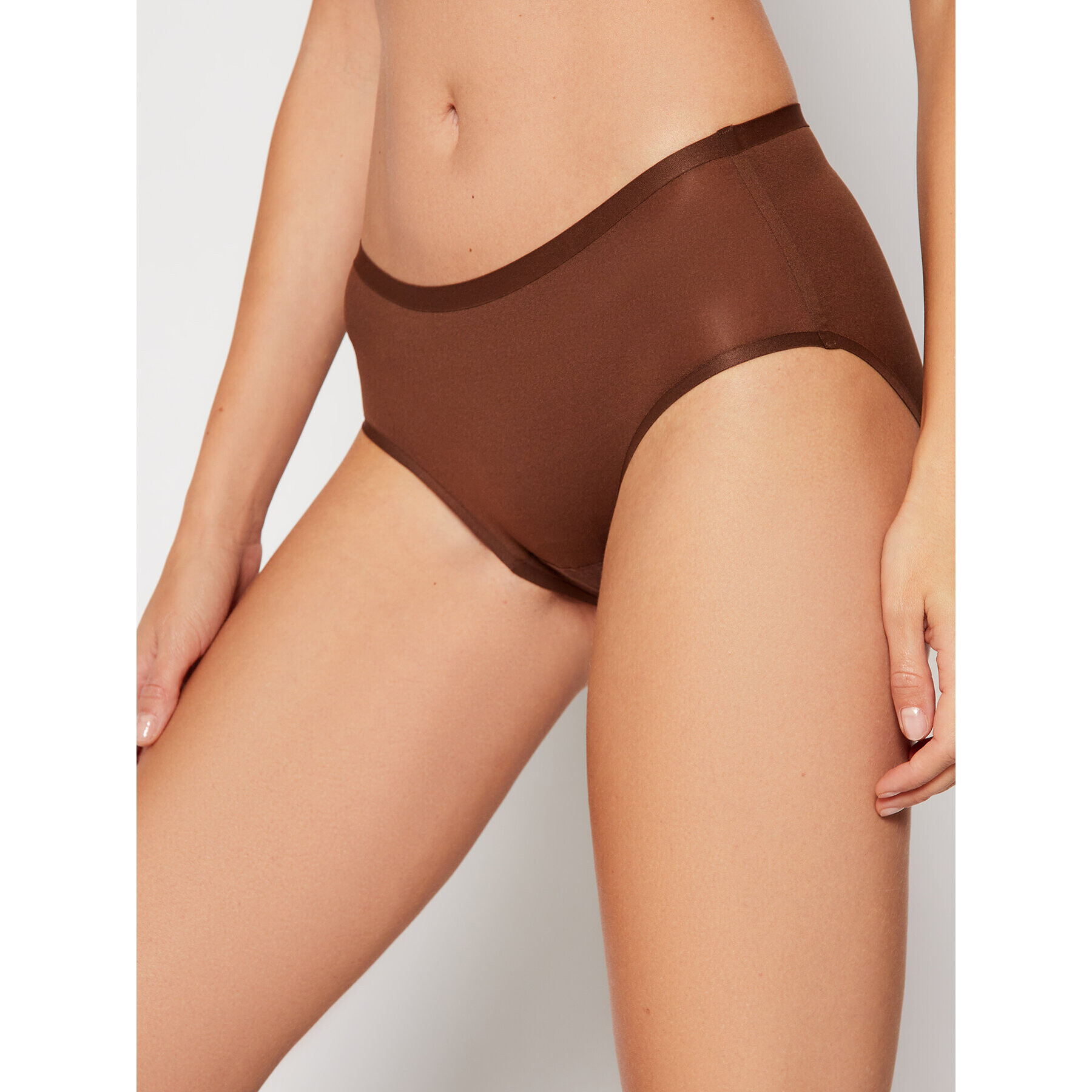 Chantelle Klasické kalhotky Soft Stretch C26440 Hnědá - Pepit.cz