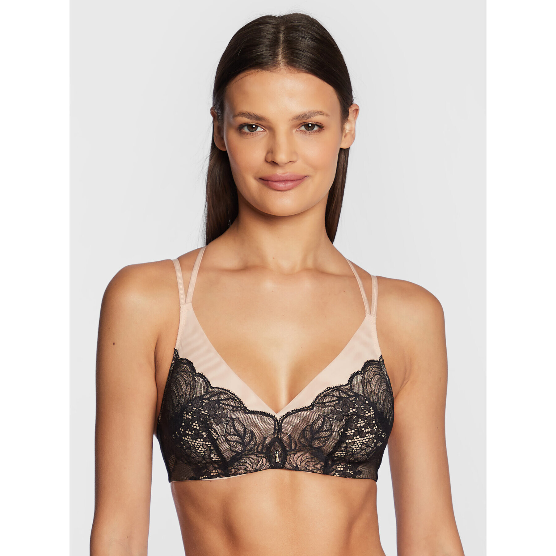 Chantelle Podprsenka Bralette Midnight Flowers C12N80 Černá - Pepit.cz