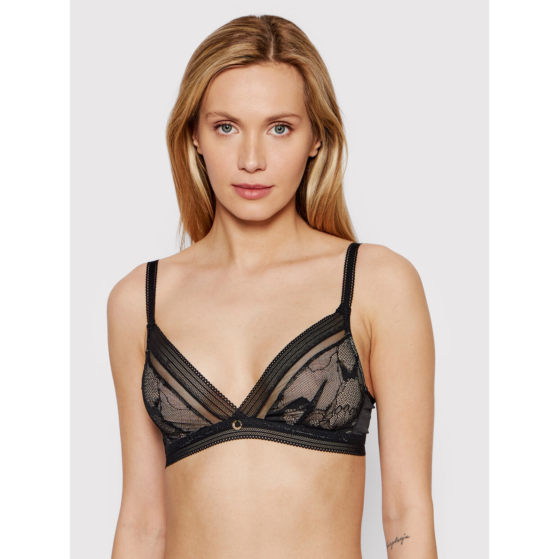 Chantelle Podprsenka Bralette True Lace C11M70 Černá - Pepit.cz