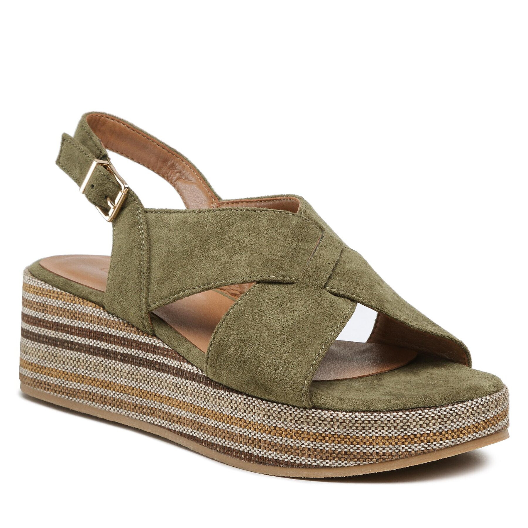 Clara Barson Sandály WS22127-02 Khaki - Pepit.cz