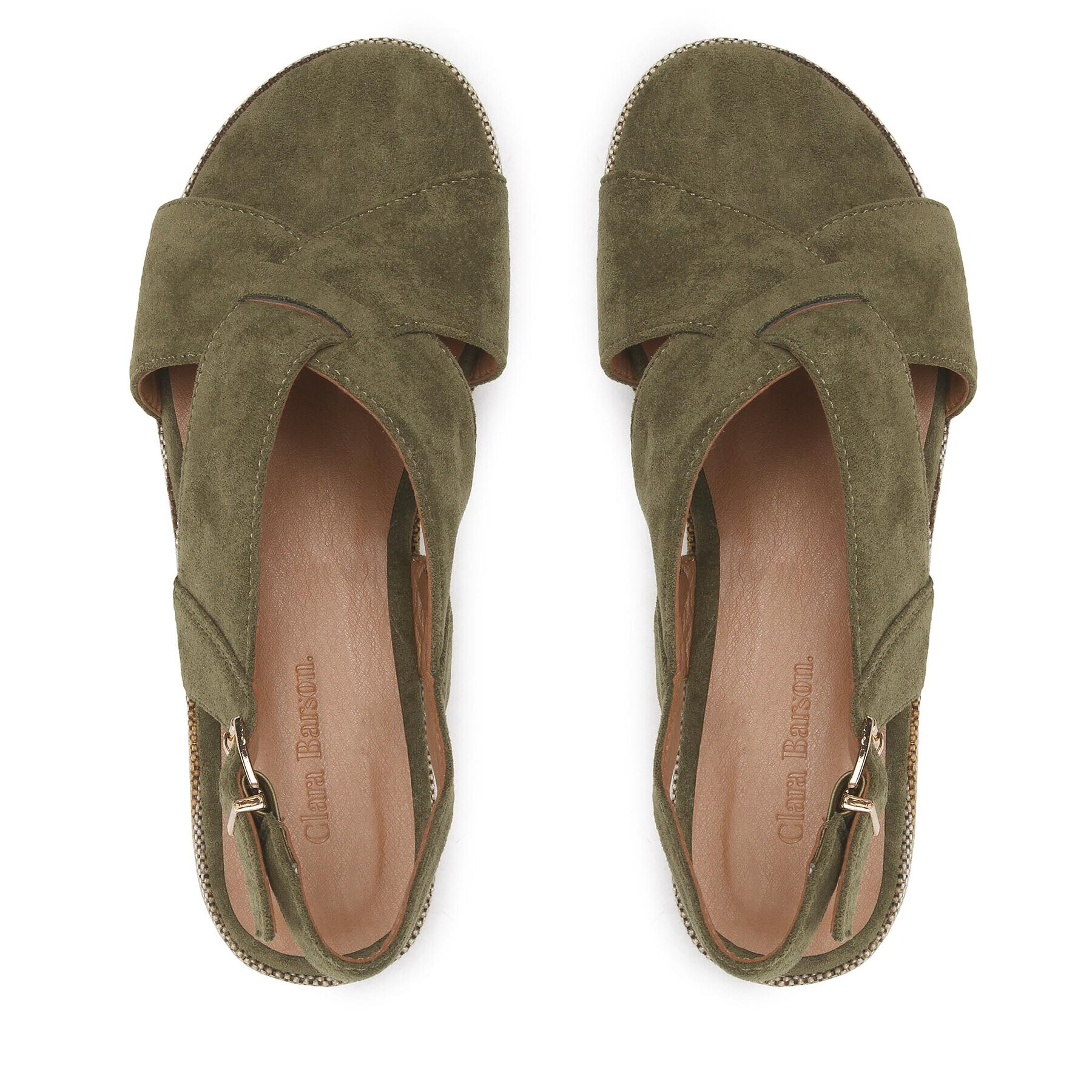 Clara Barson Sandály WS22127-02 Khaki - Pepit.cz