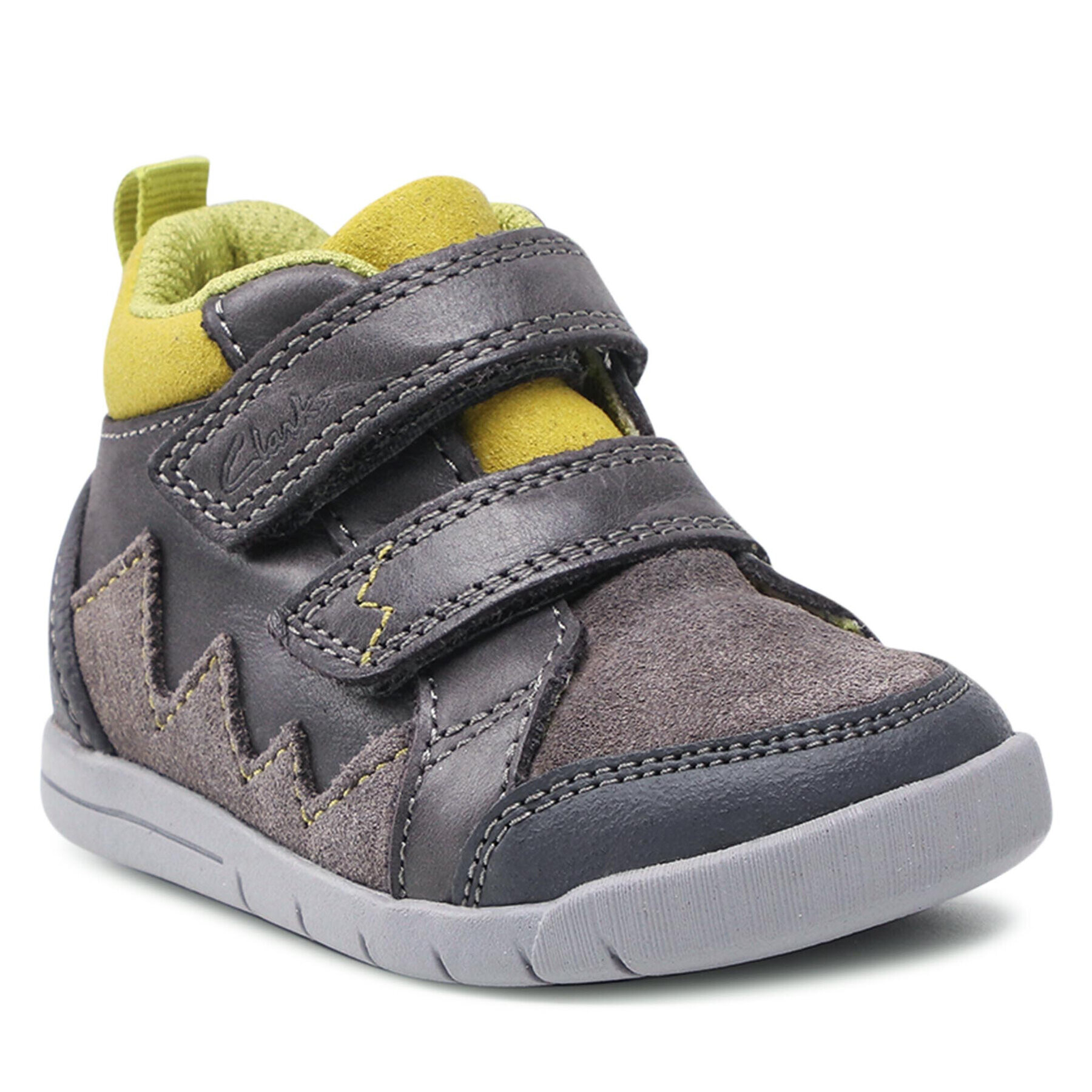 Clarks Kotníková obuv Rex Park T 261626427 Šedá - Pepit.cz