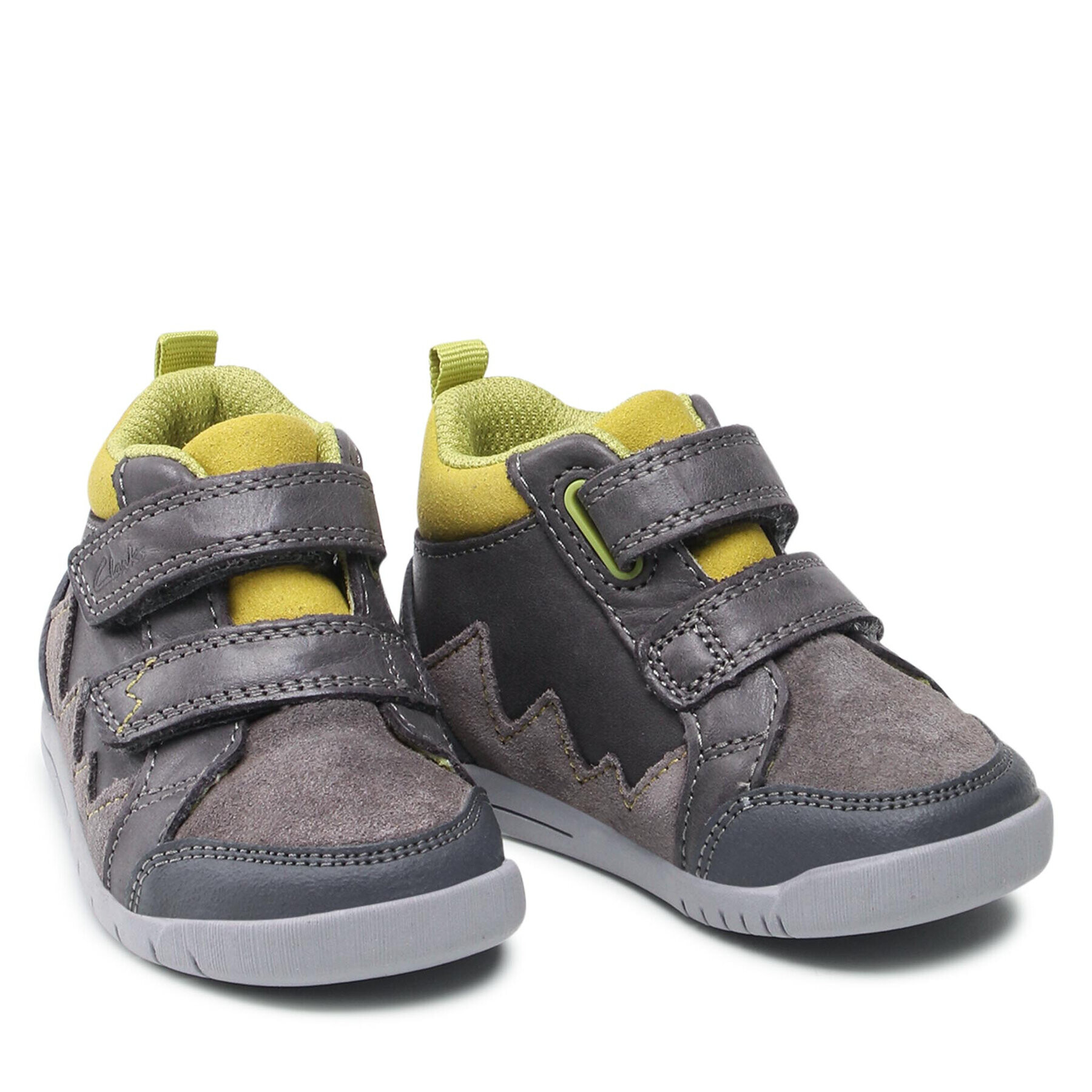 Clarks Kotníková obuv Rex Park T 261626427 Šedá - Pepit.cz