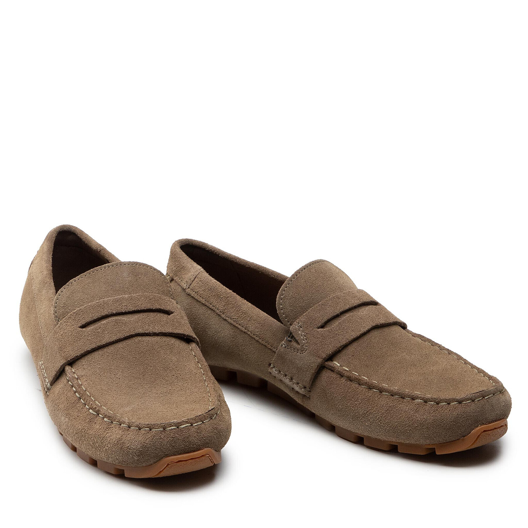 Clarks Mokasíny Oswicki Bar 261668047 Hnědá - Pepit.cz