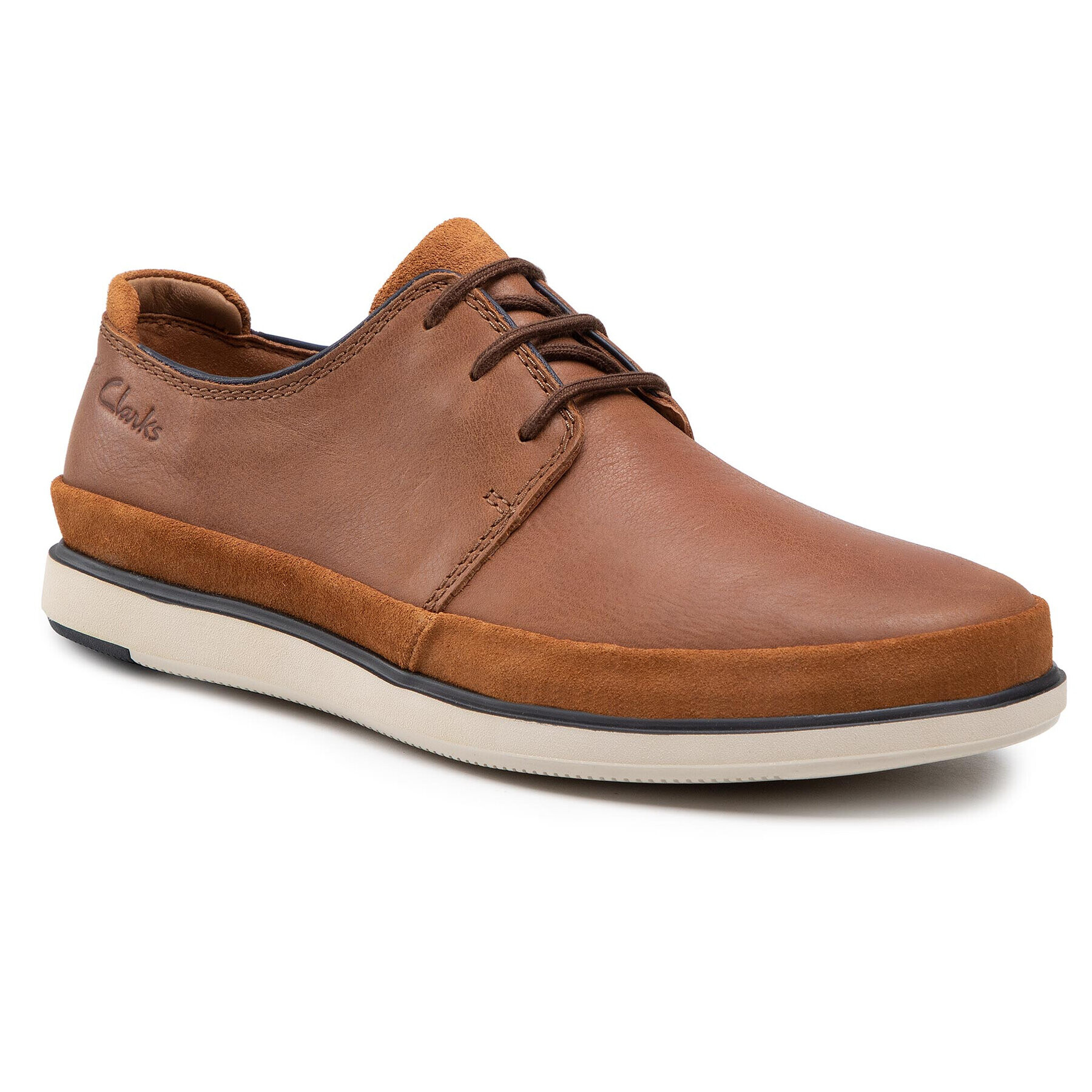 Clarks Polobotky Bratton Lace 261596447 Hnědá - Pepit.cz