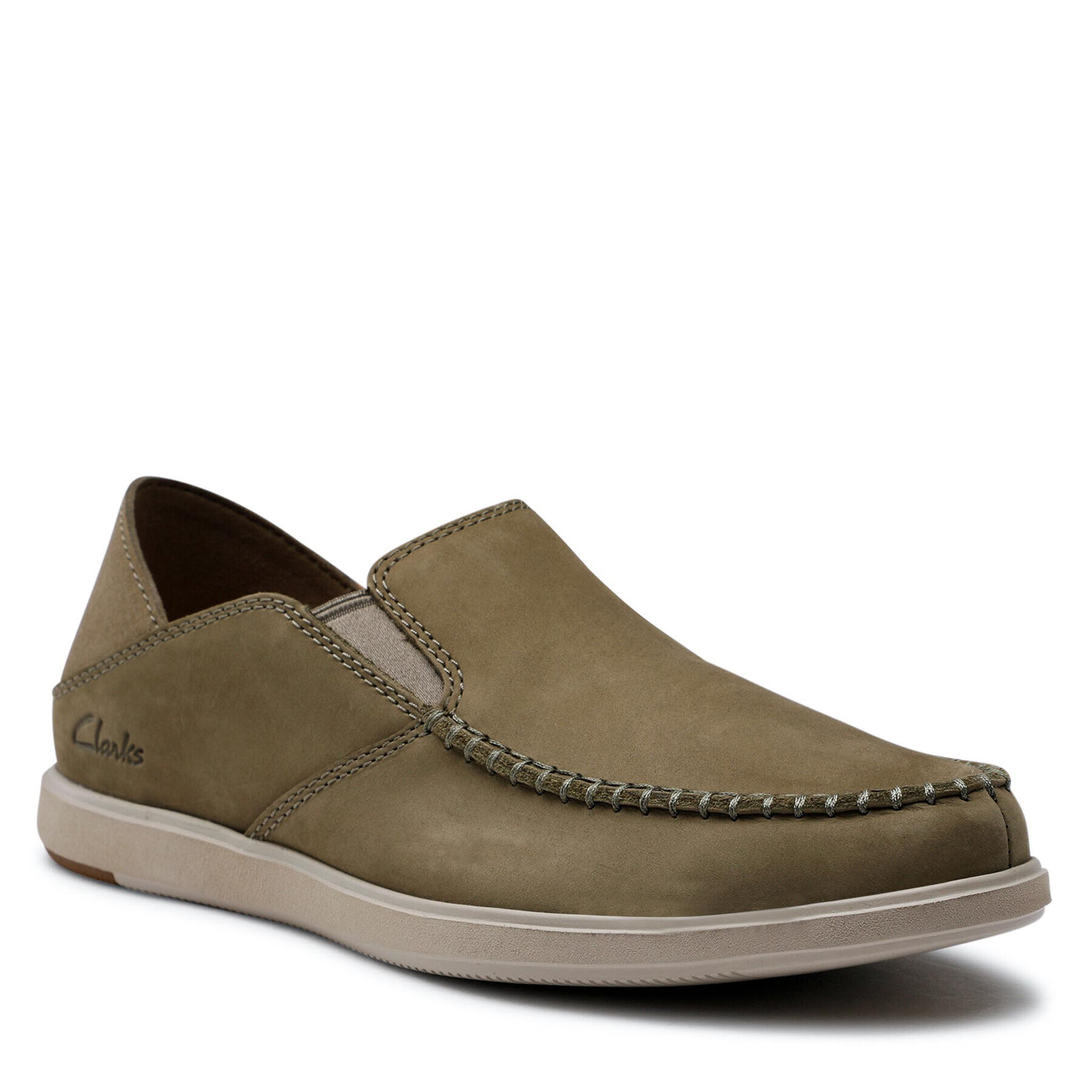 Clarks Polobotky Bratton Slip 26165844 Zelená - Pepit.cz