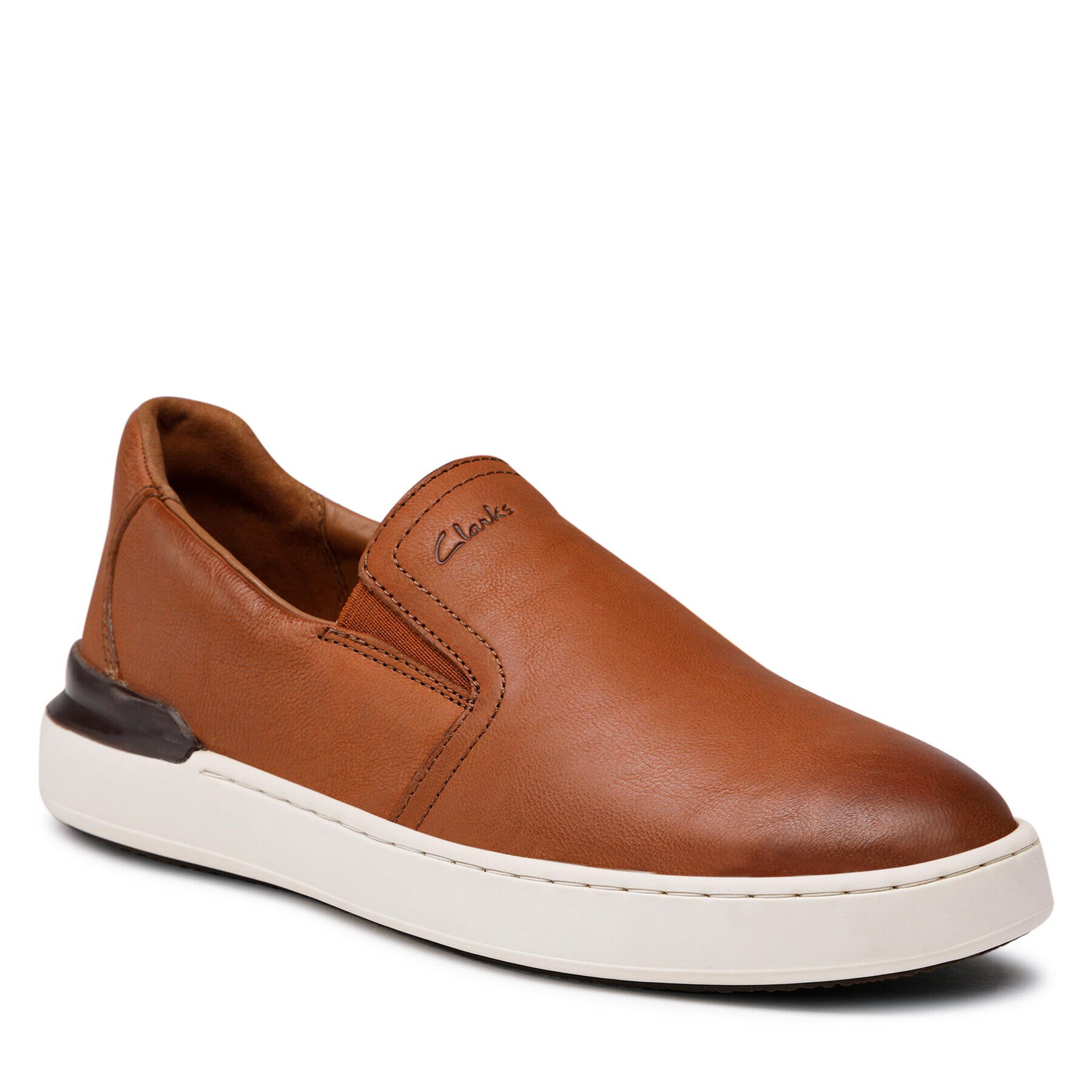 Clarks Polobotky Courtlite Slip 261654897 Hnědá - Pepit.cz