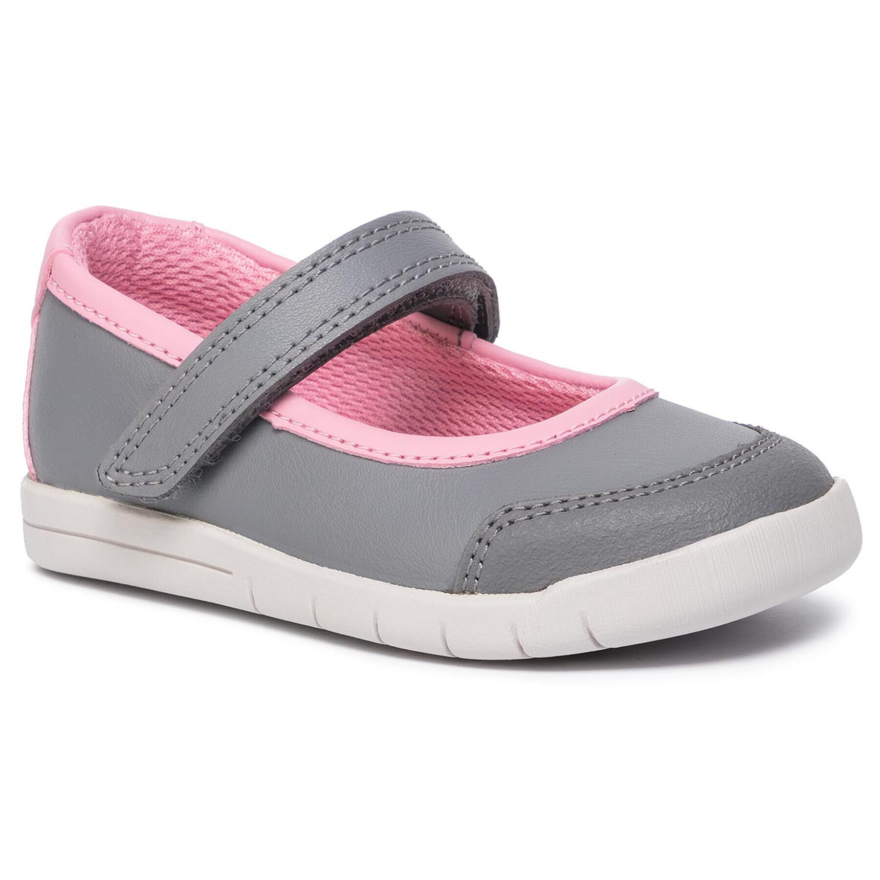 Clarks Polobotky Emery Halo T 261455726 Šedá - Pepit.cz