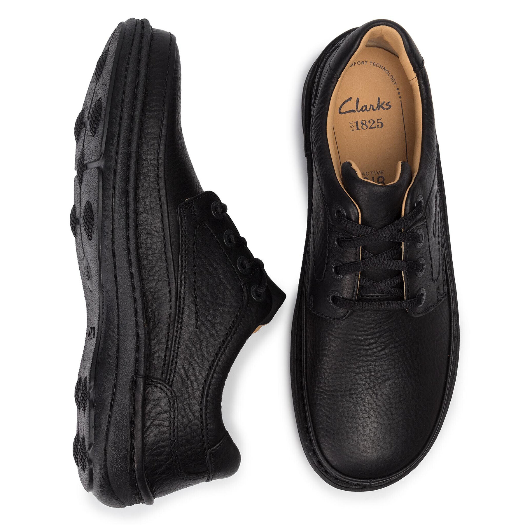 Clarks Polobotky Nature Three 203390087 Černá - Pepit.cz