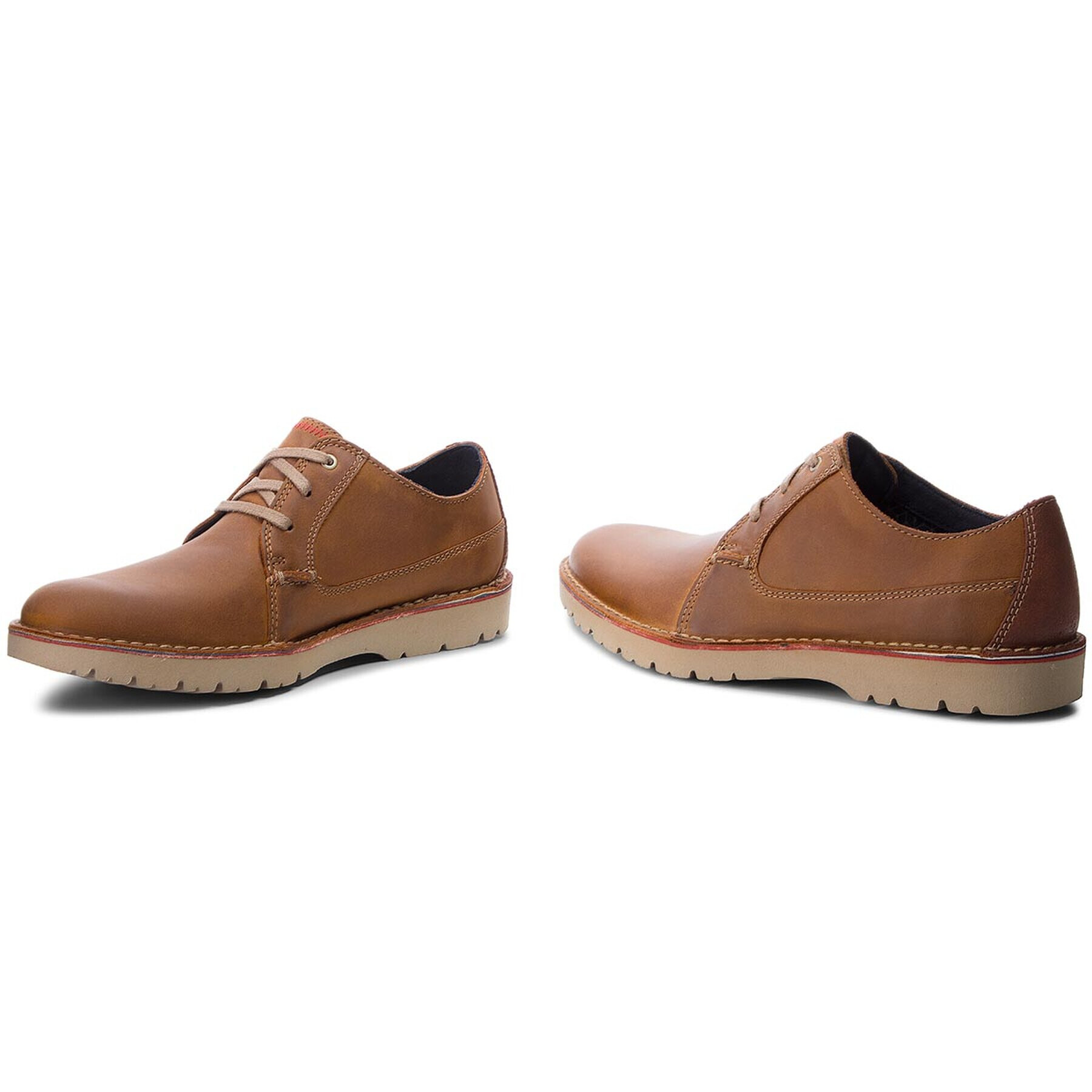 Clarks Polobotky Vargo Plain 261366767 Hnědá - Pepit.cz