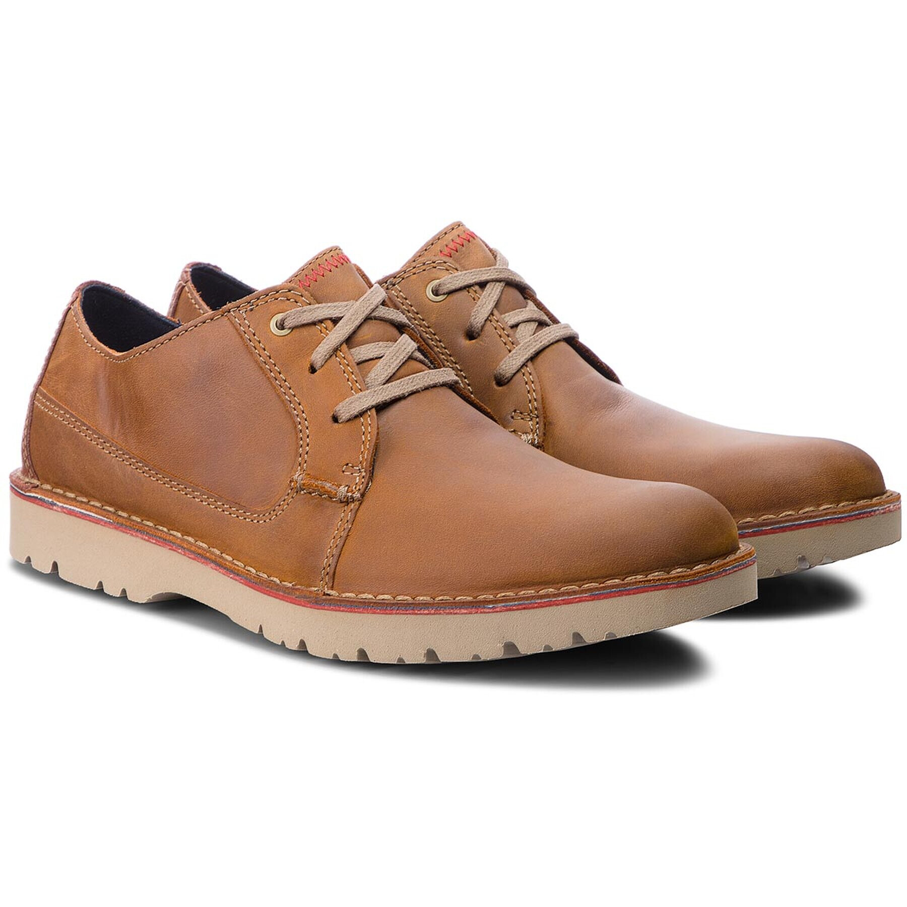 Clarks Polobotky Vargo Plain 261366767 Hnědá - Pepit.cz