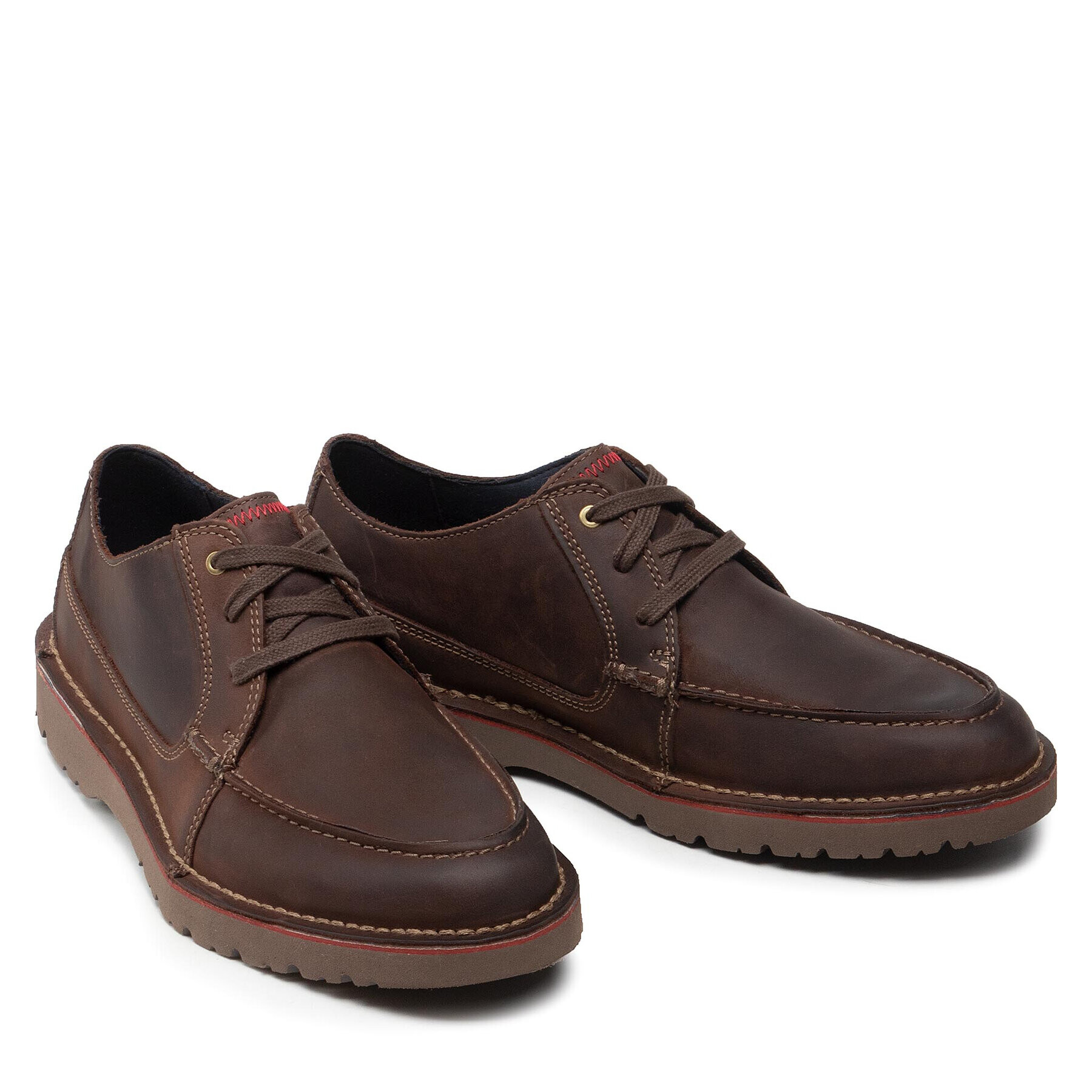 Clarks Polobotky Vargo Vibe 261448227 Hnědá - Pepit.cz