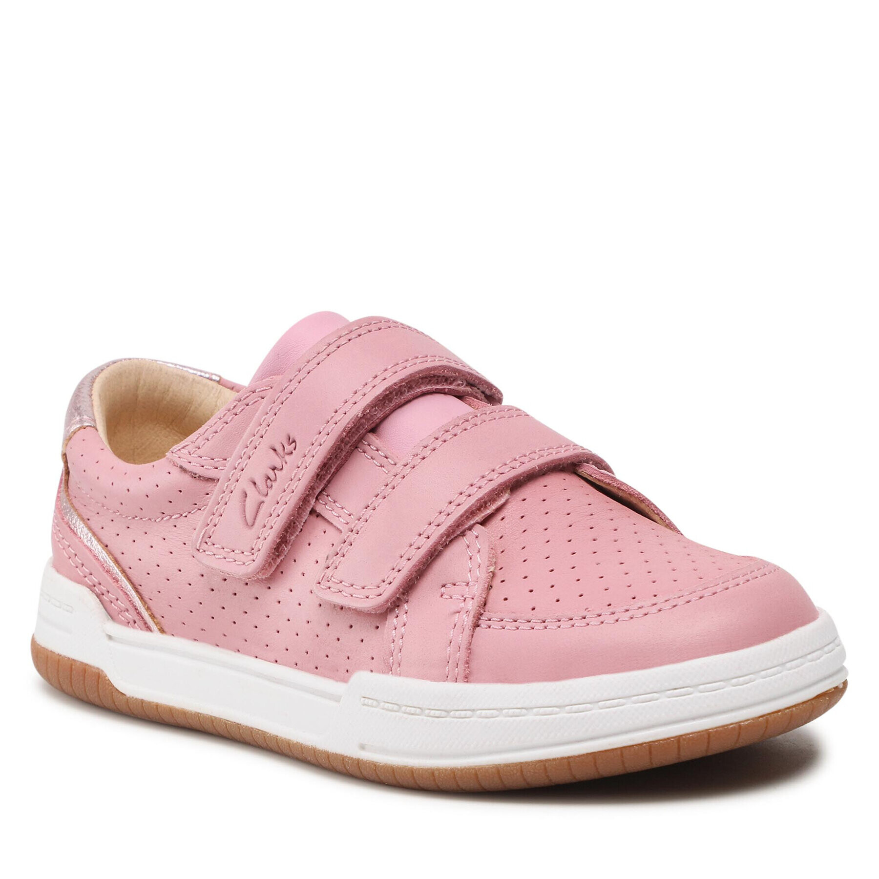 Clarks Sneakersy Fawn Solo K 261589756 Růžová - Pepit.cz