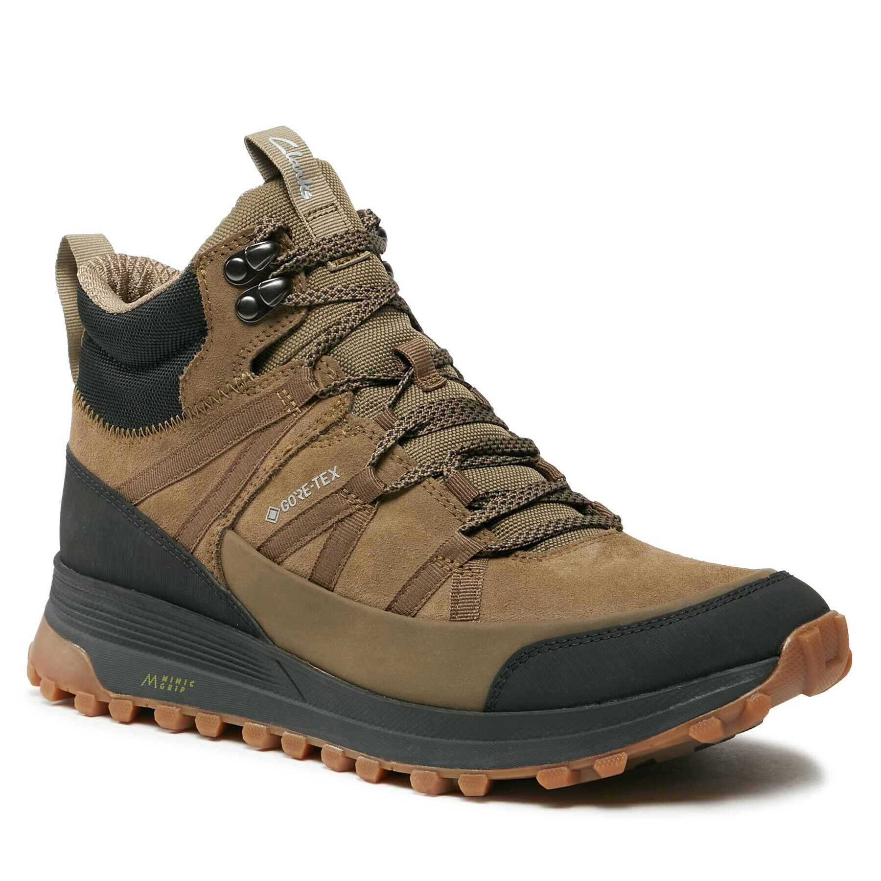 Clarks Trekingová obuv ATLTrekRiseGtx GORE-TEX 261726927 Khaki - Pepit.cz