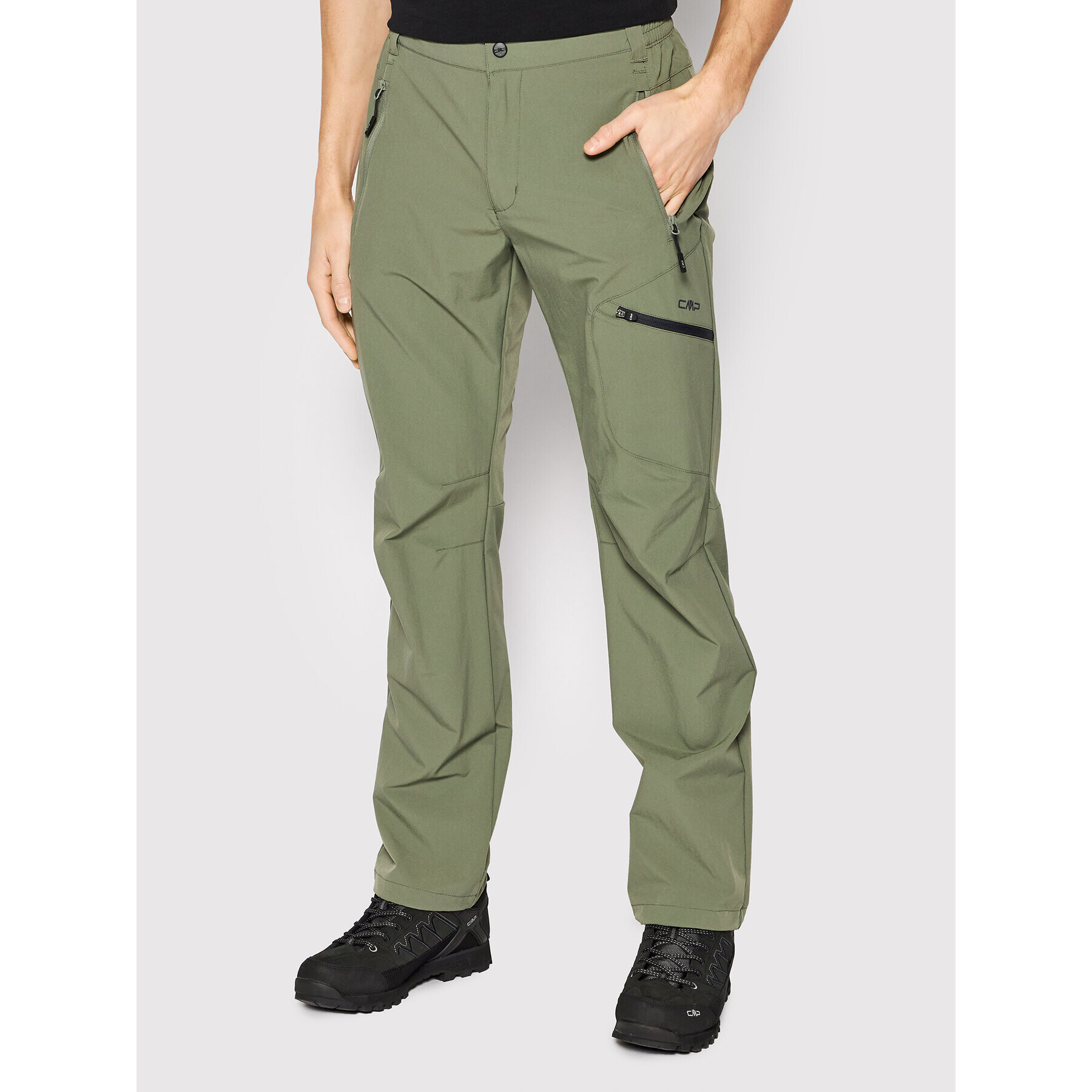 CMP Outdoorové kalhoty 31T5147 Zelená Regular Fit - Pepit.cz