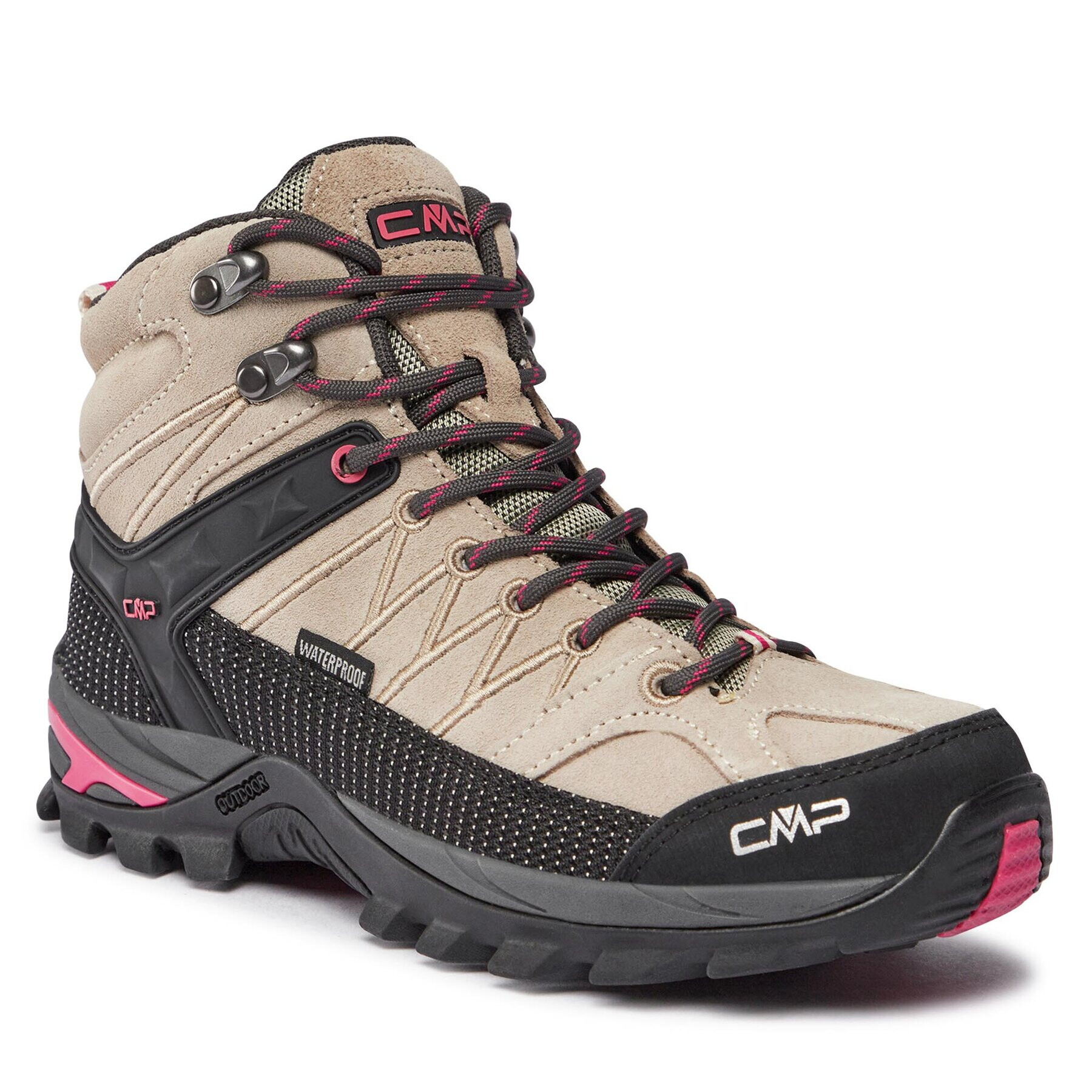 CMP Trekingová obuv Rigel Mid Wmn Trekking Shoe Wp 3Q12946 Béžová - Pepit.cz