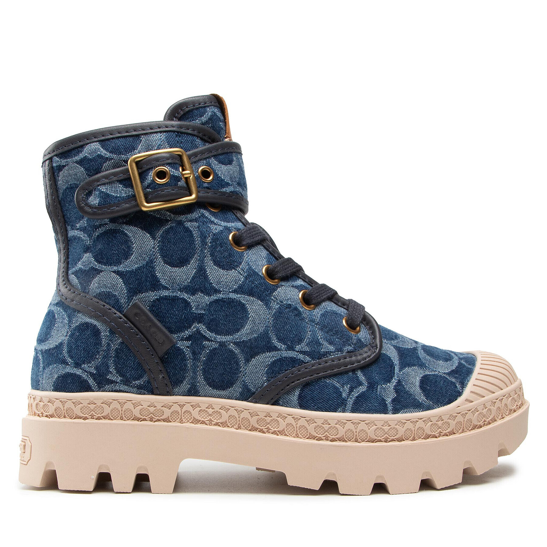 Coach Turistická obuv Trooper Denim Boot CA510 Tmavomodrá - Pepit.cz