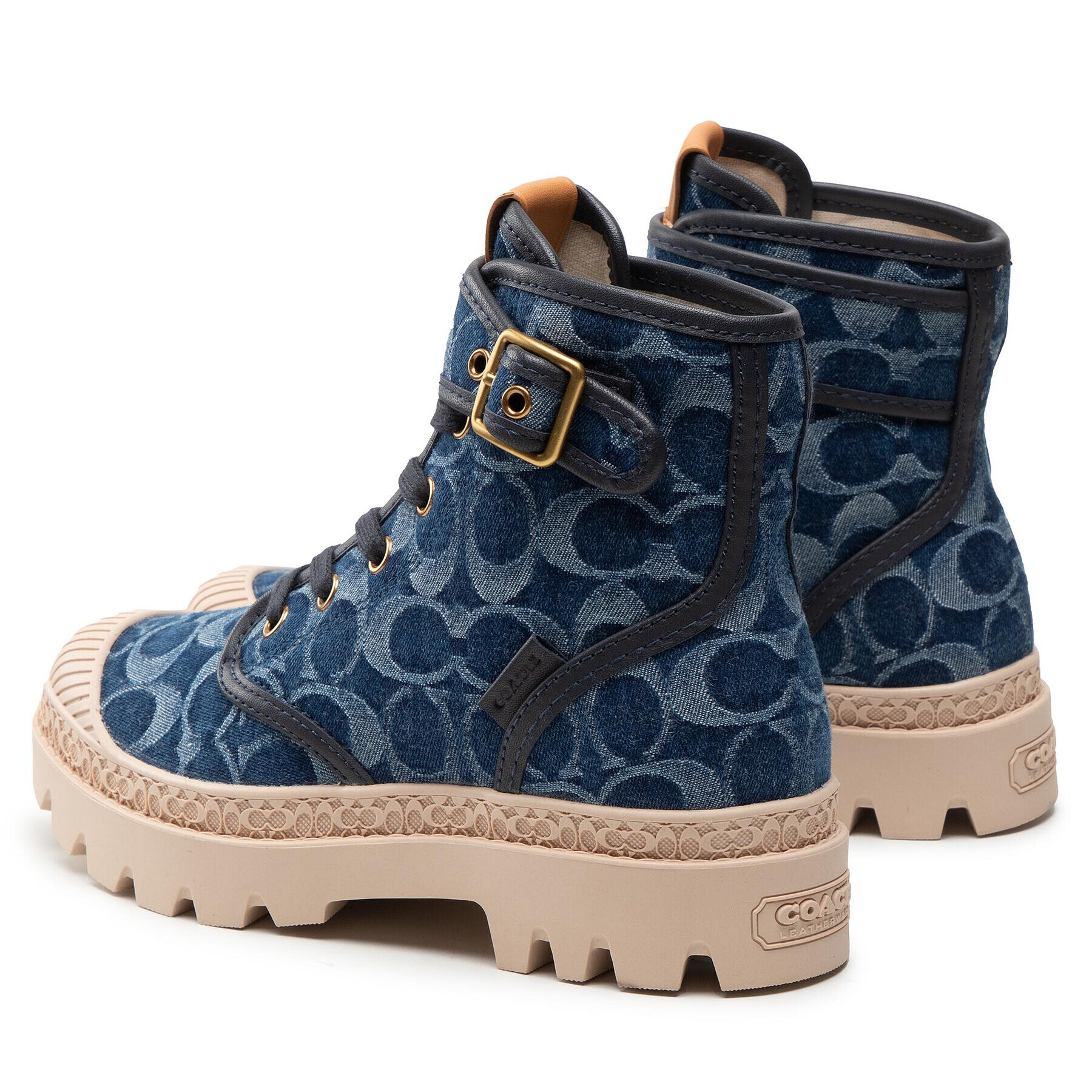 Coach Turistická obuv Trooper Denim Boot CA510 Tmavomodrá - Pepit.cz