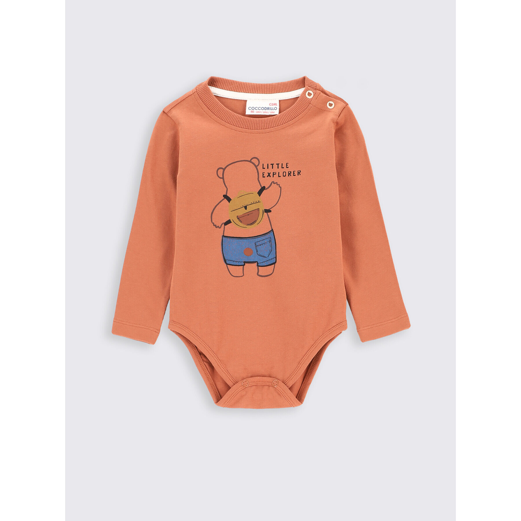 Coccodrillo Dětské body ZC2112101TRN Oranžová Regular Fit - Pepit.cz