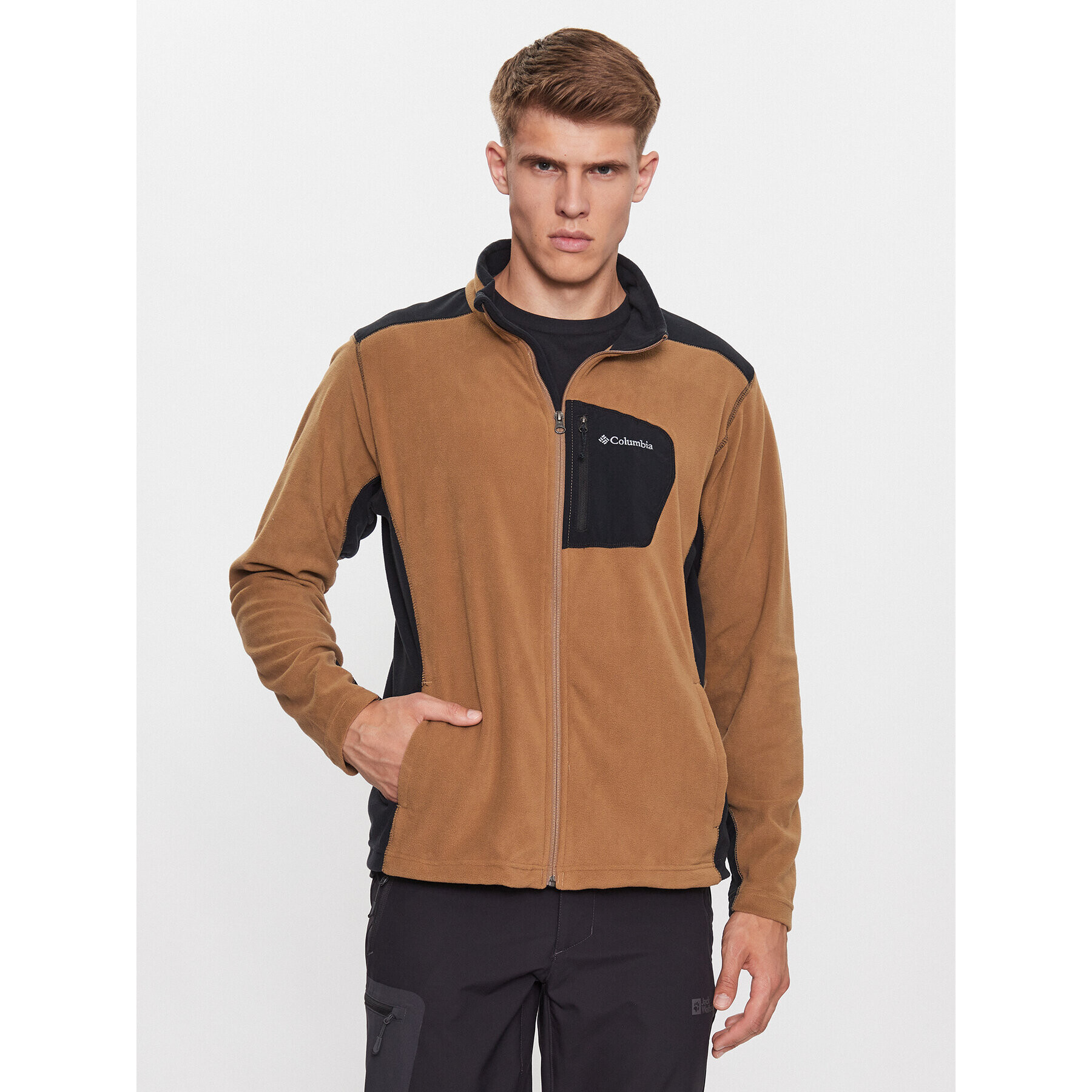 Columbia Fleecová mikina Klamath Range™ Full Zip Hnědá Regular Fit - Pepit.cz