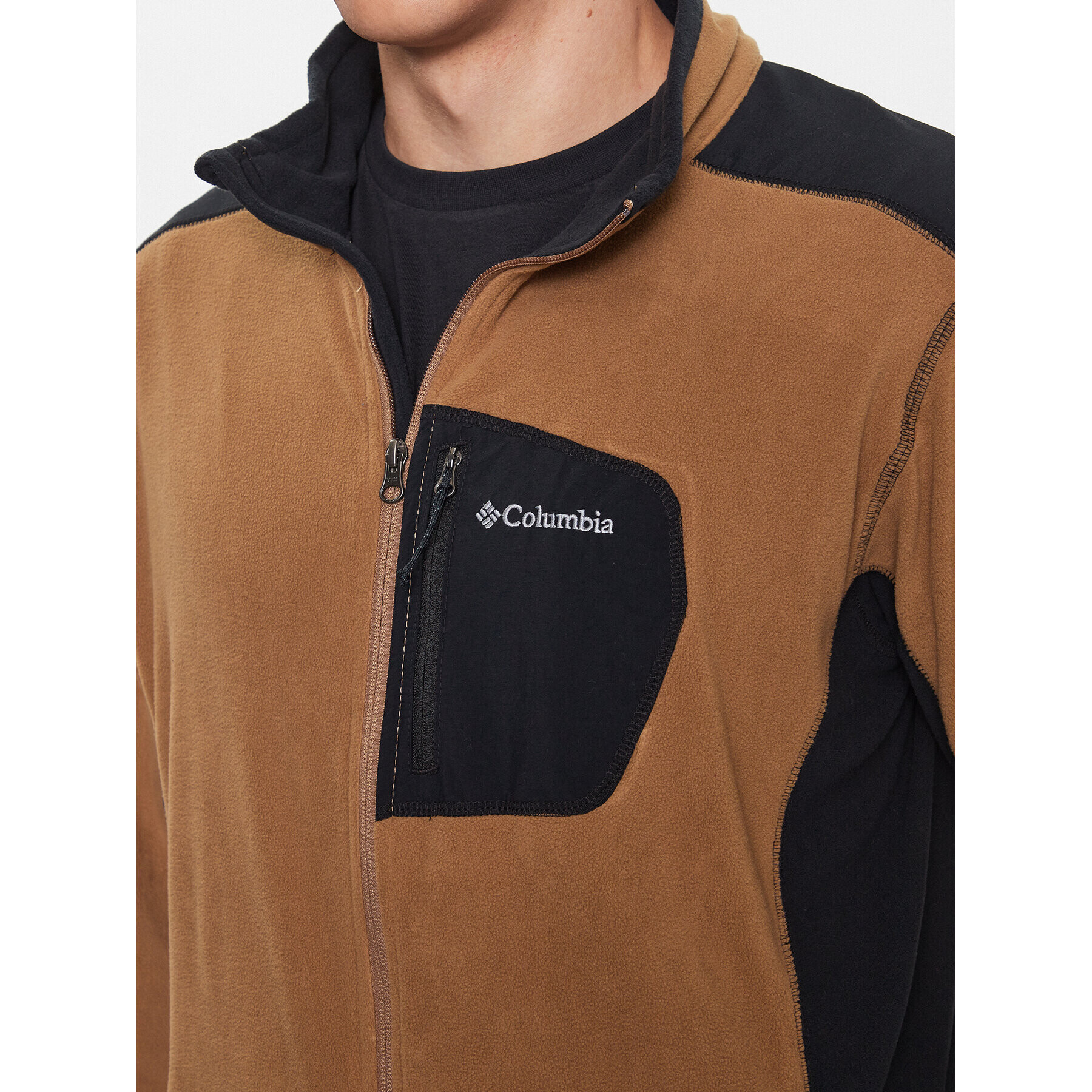 Columbia Fleecová mikina Klamath Range™ Full Zip Hnědá Regular Fit - Pepit.cz