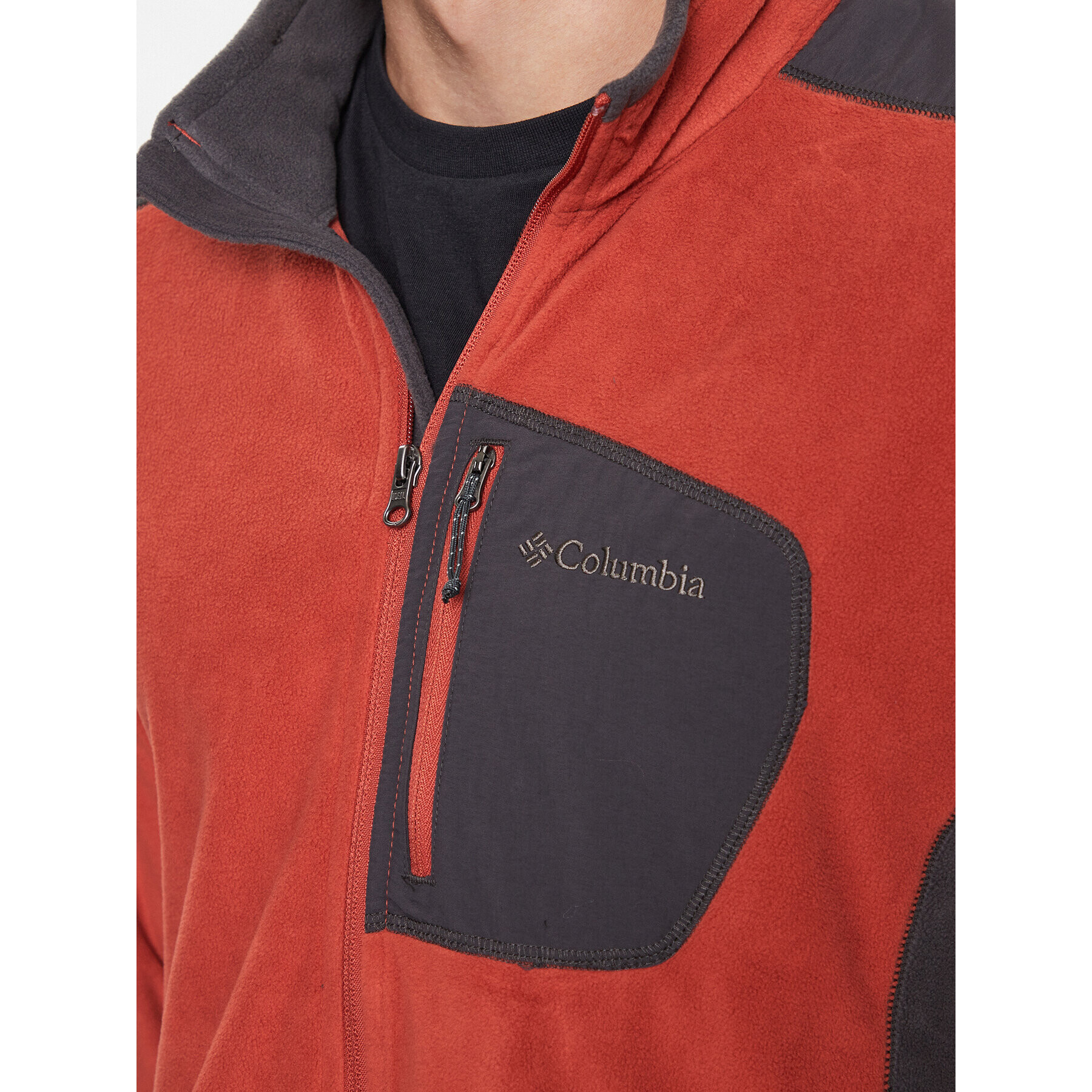 Columbia Fleecová mikina Klamath Range™ Full Zip Oranžová Regular Fit - Pepit.cz