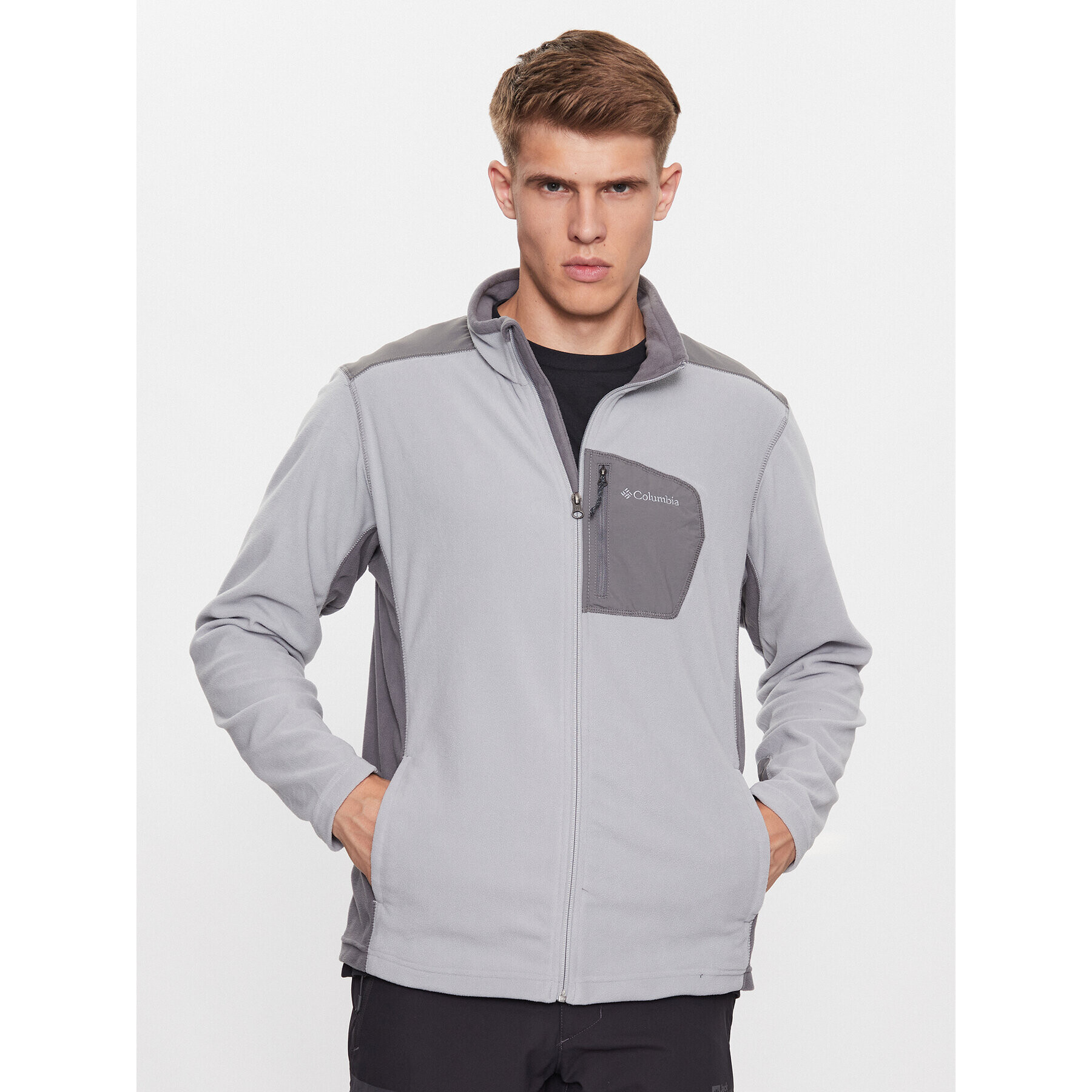 Columbia Fleecová mikina Klamath Range™ Full Zip Šedá Regular Fit - Pepit.cz