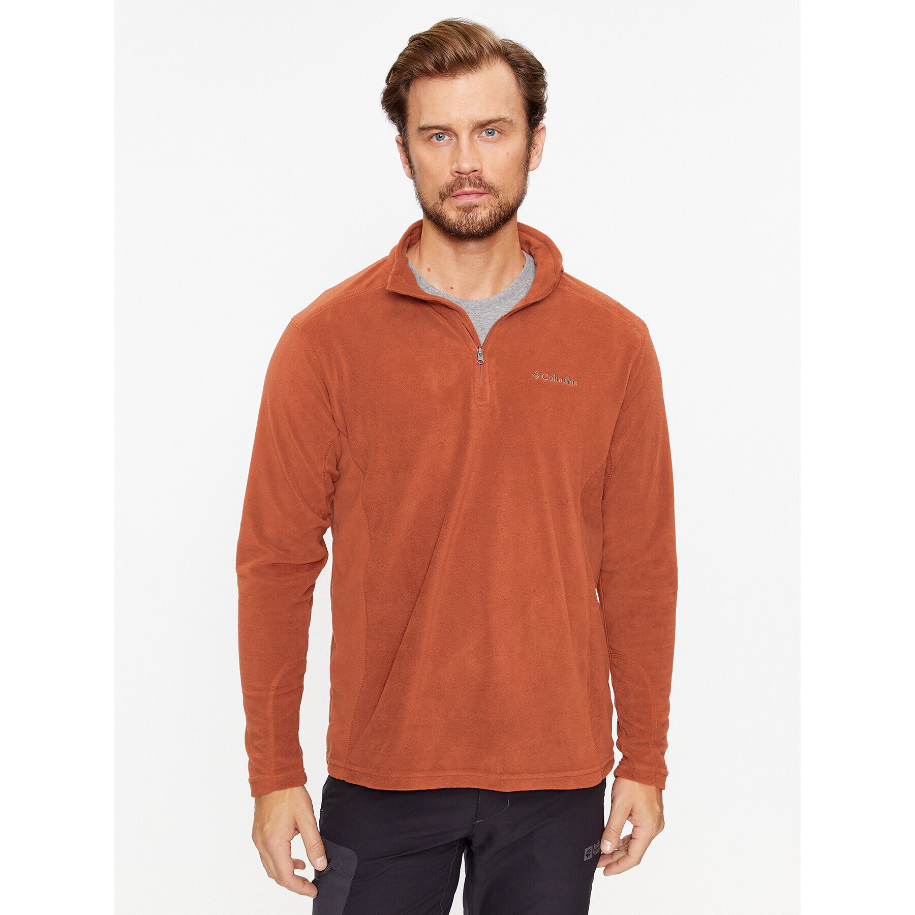 Columbia Fleecová mikina Klamath Range™ II Half Zip Oranžová Regular Fit - Pepit.cz