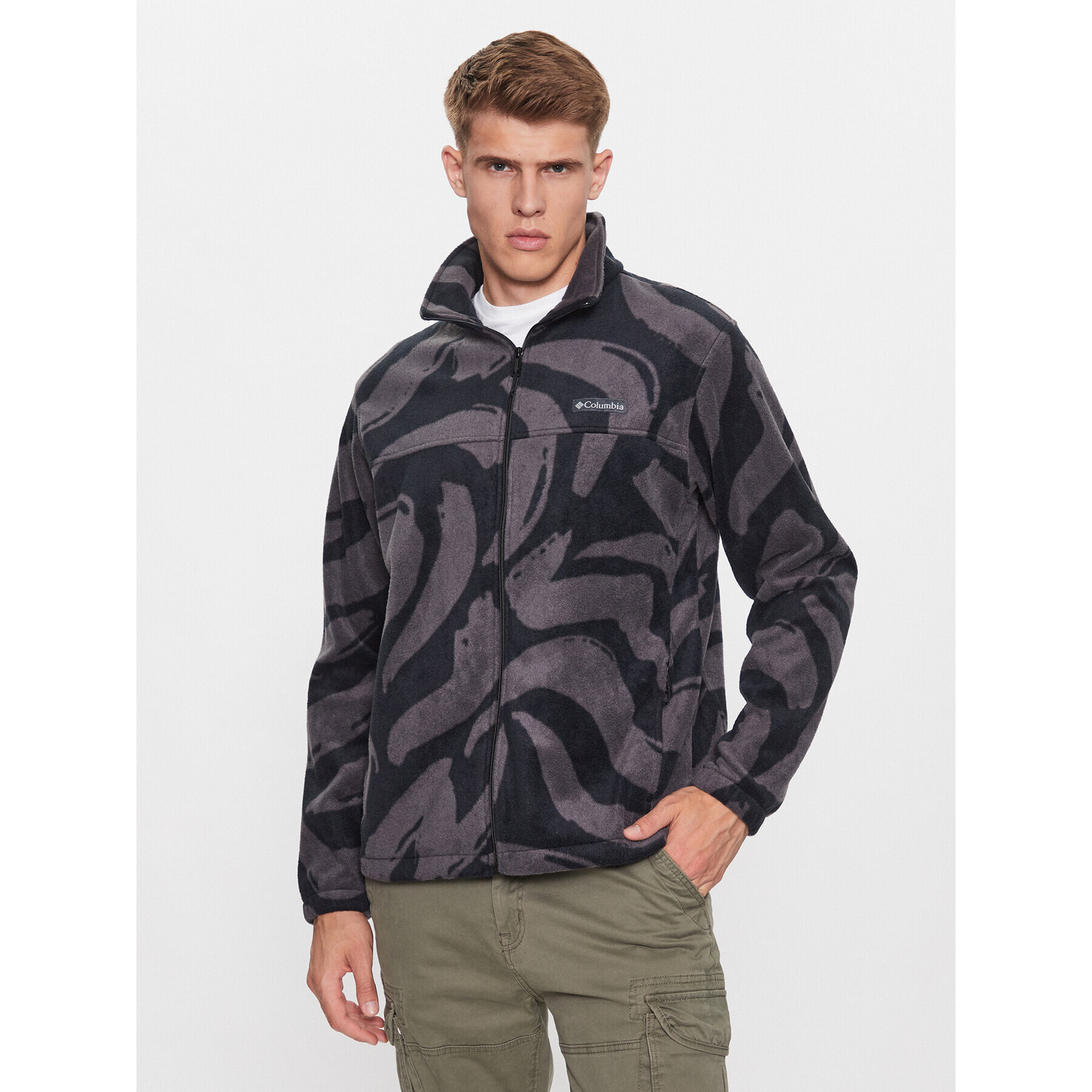 Columbia Fleecová mikina Steens Mountain™ Printed Jacket Černá Regular Fit - Pepit.cz