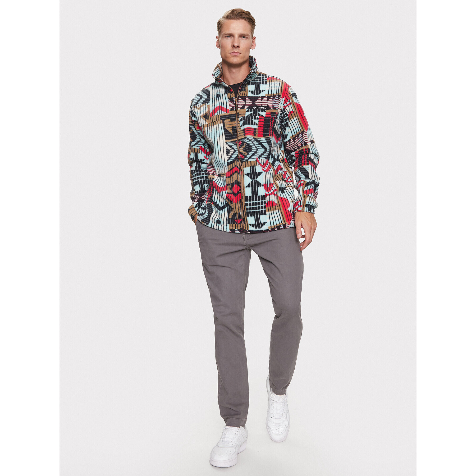 Columbia Fleecová mikina Steens Mountain™ Printed Jacket Hnědá Regular Fit - Pepit.cz