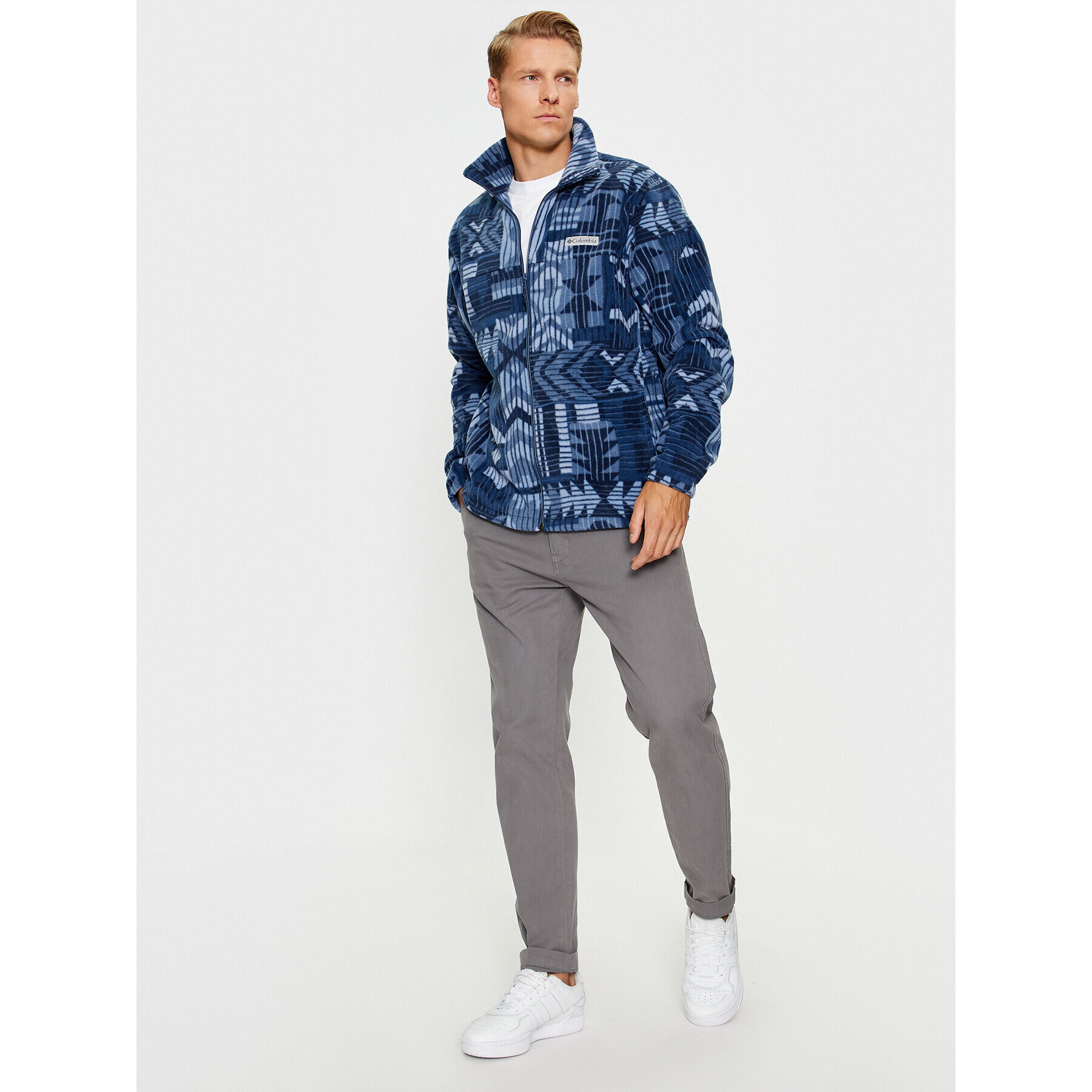 Columbia Fleecová mikina Steens Mountain™ Printed Jacket Modrá Regular Fit - Pepit.cz