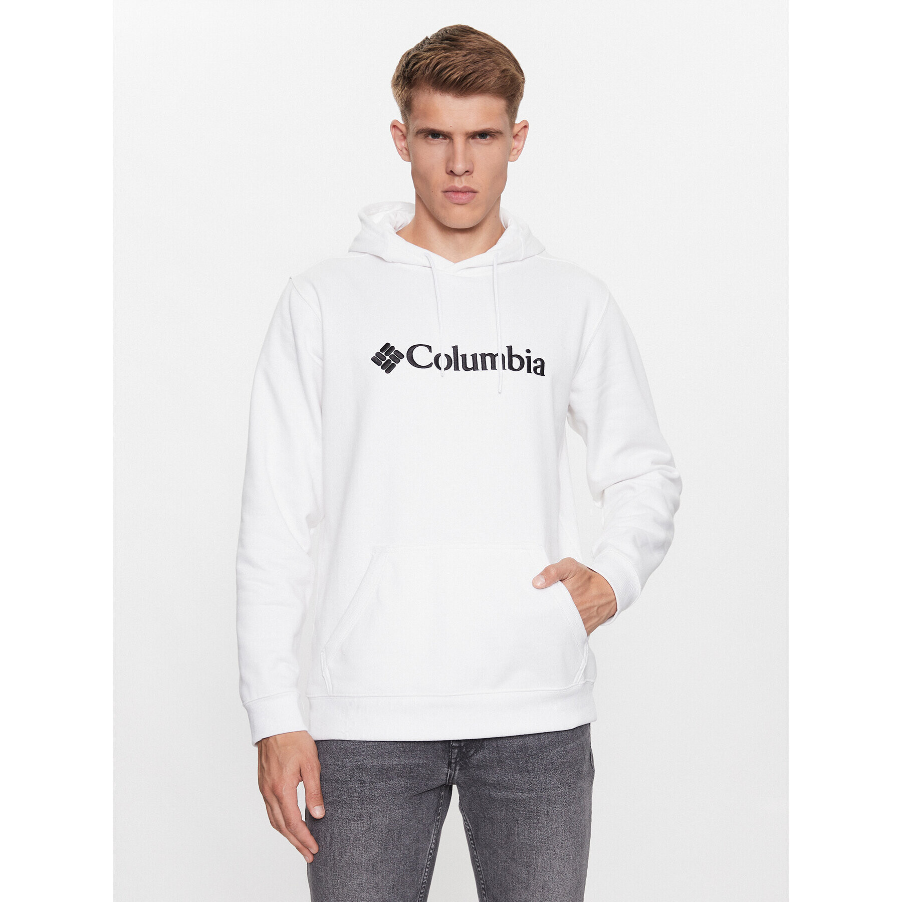 Columbia Mikina CSC Basic Logo™ II Hoodie Bílá Regular Fit - Pepit.cz