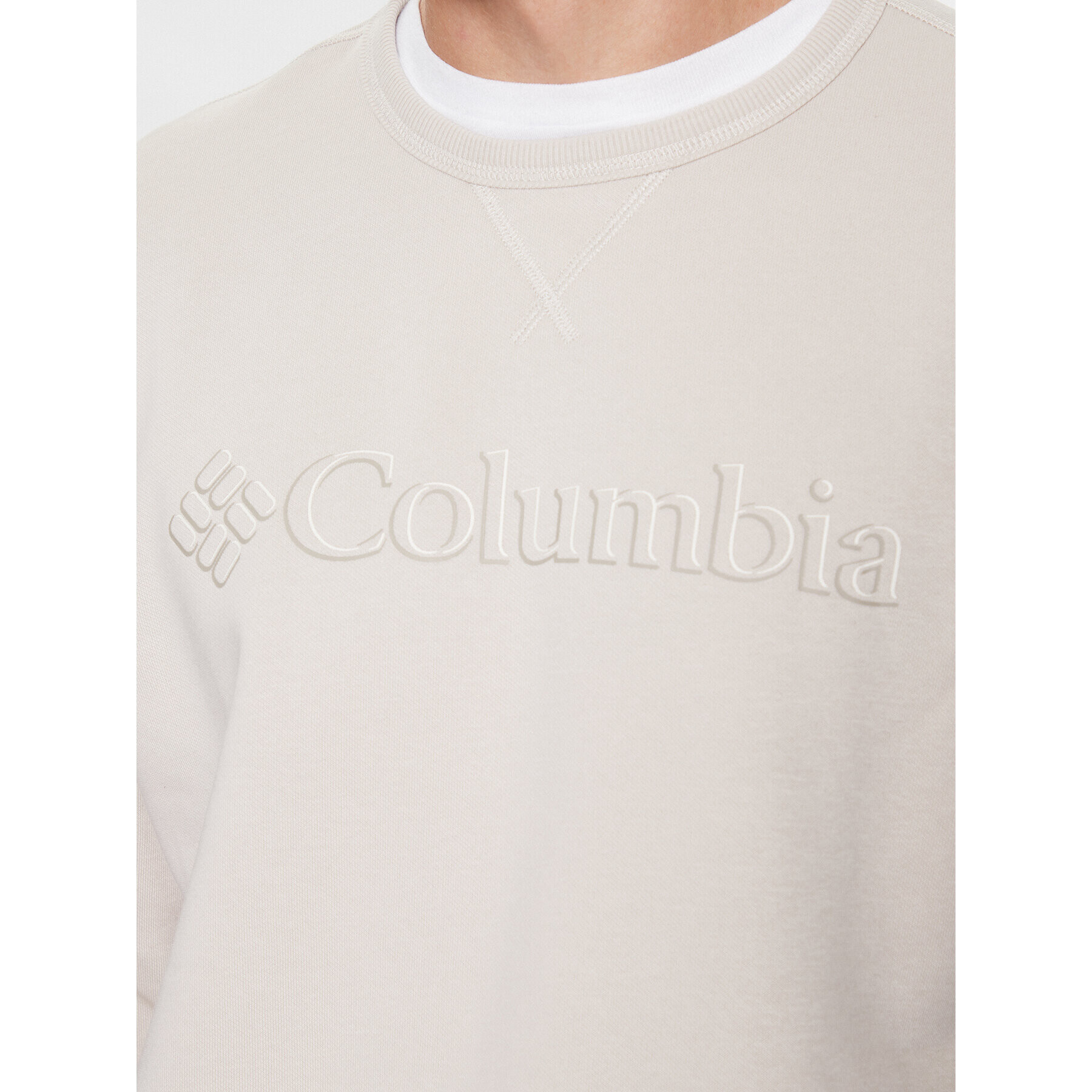 Columbia Mikina M Logo Fleece Crew Hnědá Regular Fit - Pepit.cz