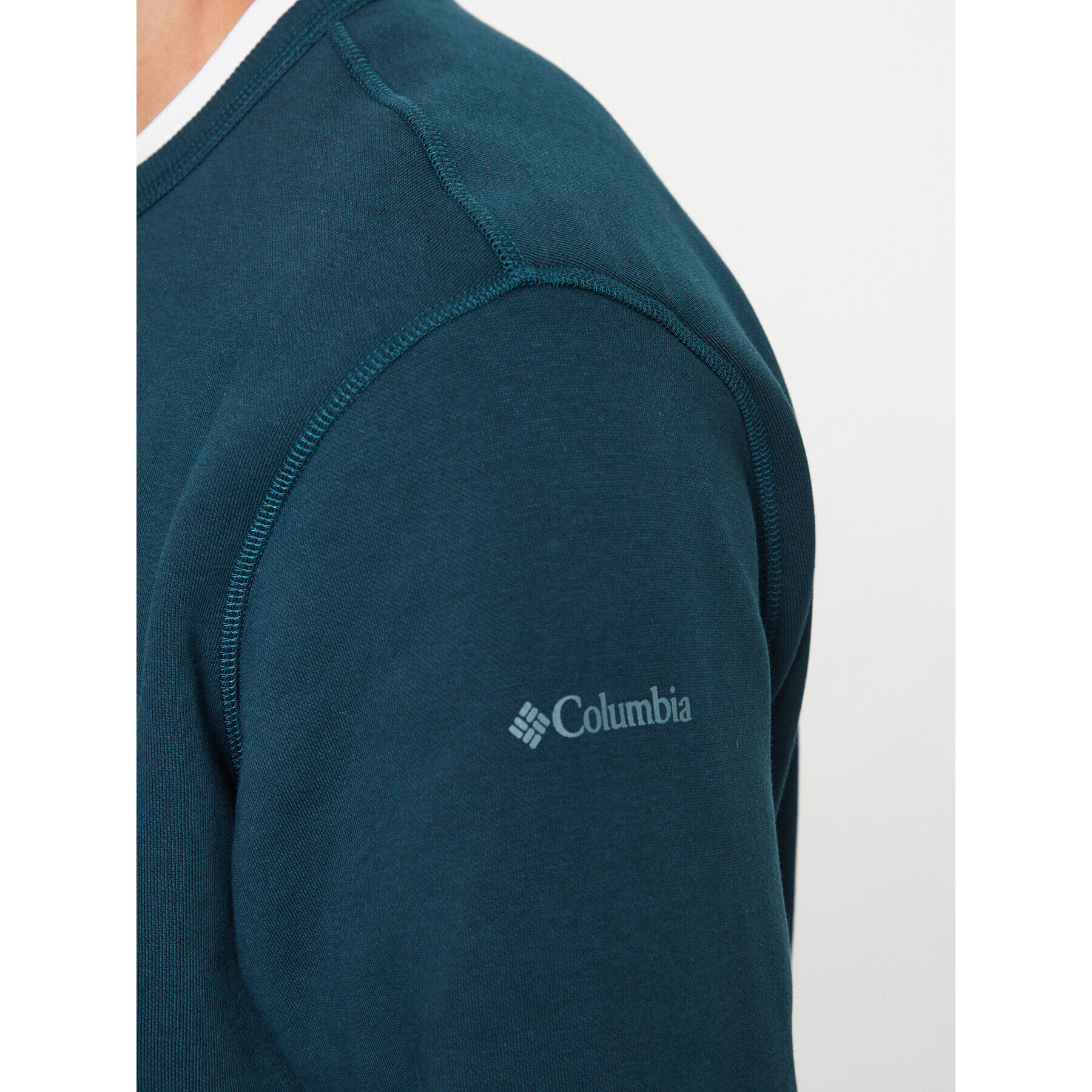 Columbia Mikina M Logo Fleece Crew Modrá Regular Fit - Pepit.cz