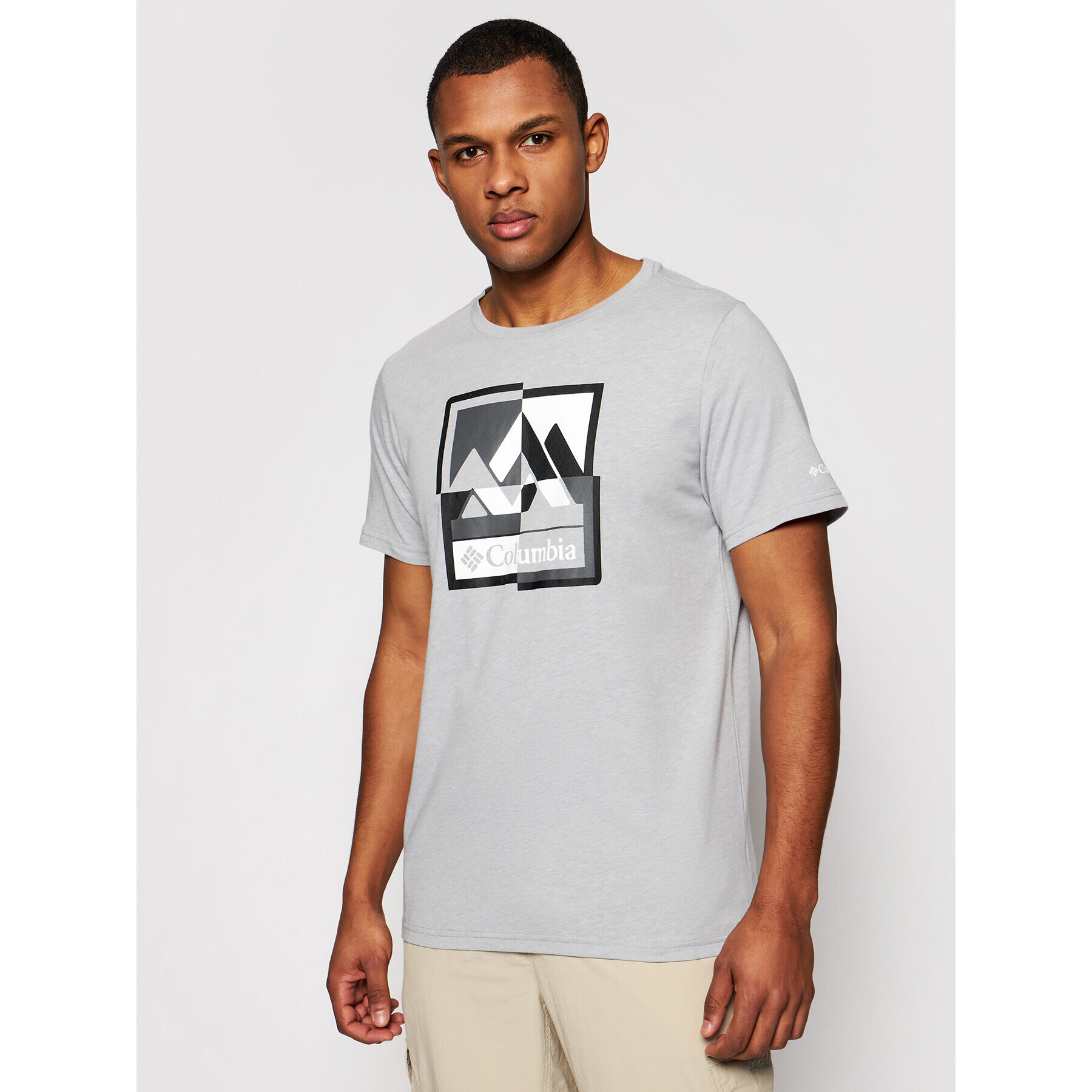 Columbia T-Shirt Alpine Way Graphic Tee 1888893 Šedá Regular Fit - Pepit.cz