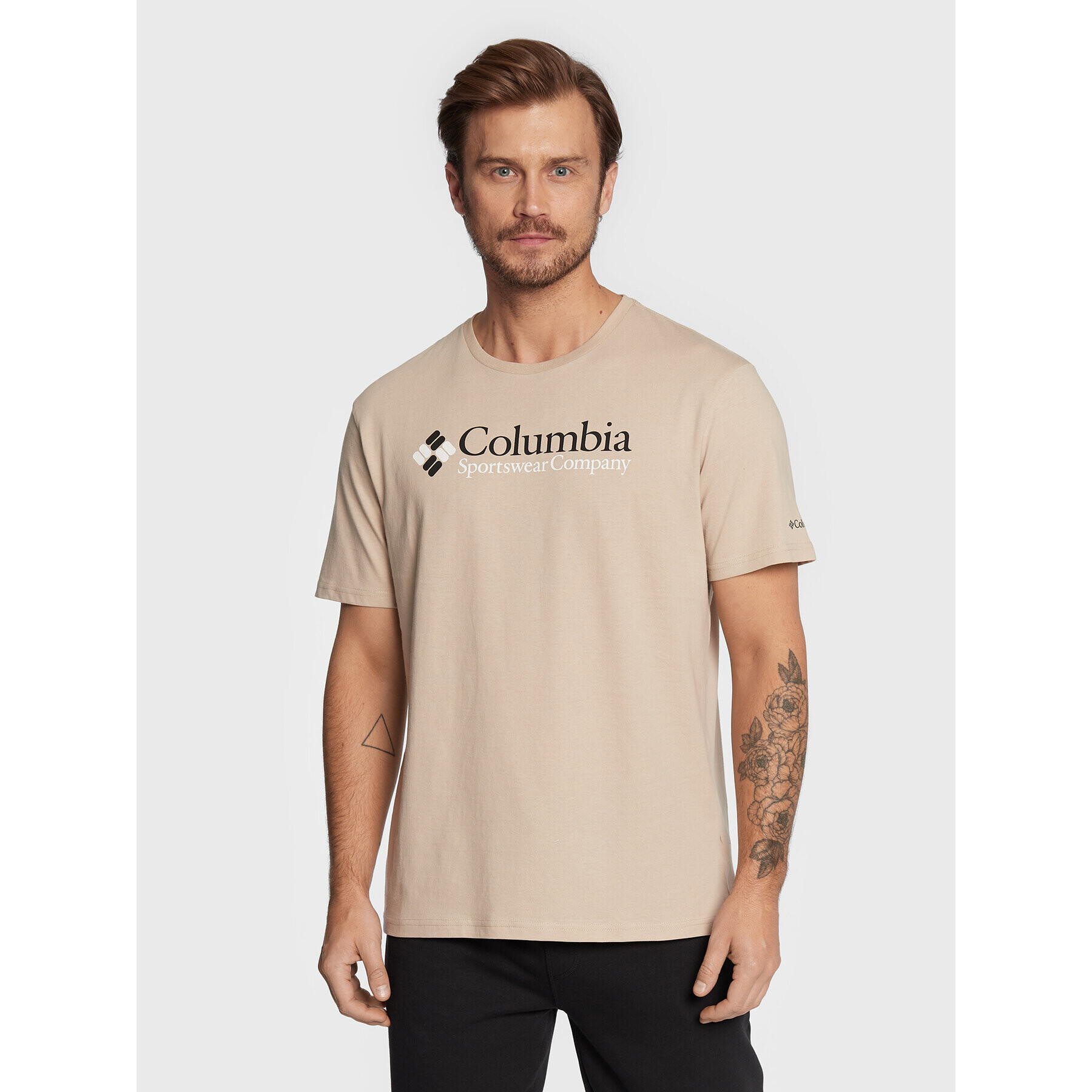 Columbia T-Shirt Csc Basic Logo 1680053 Béžová Regular Fit - Pepit.cz