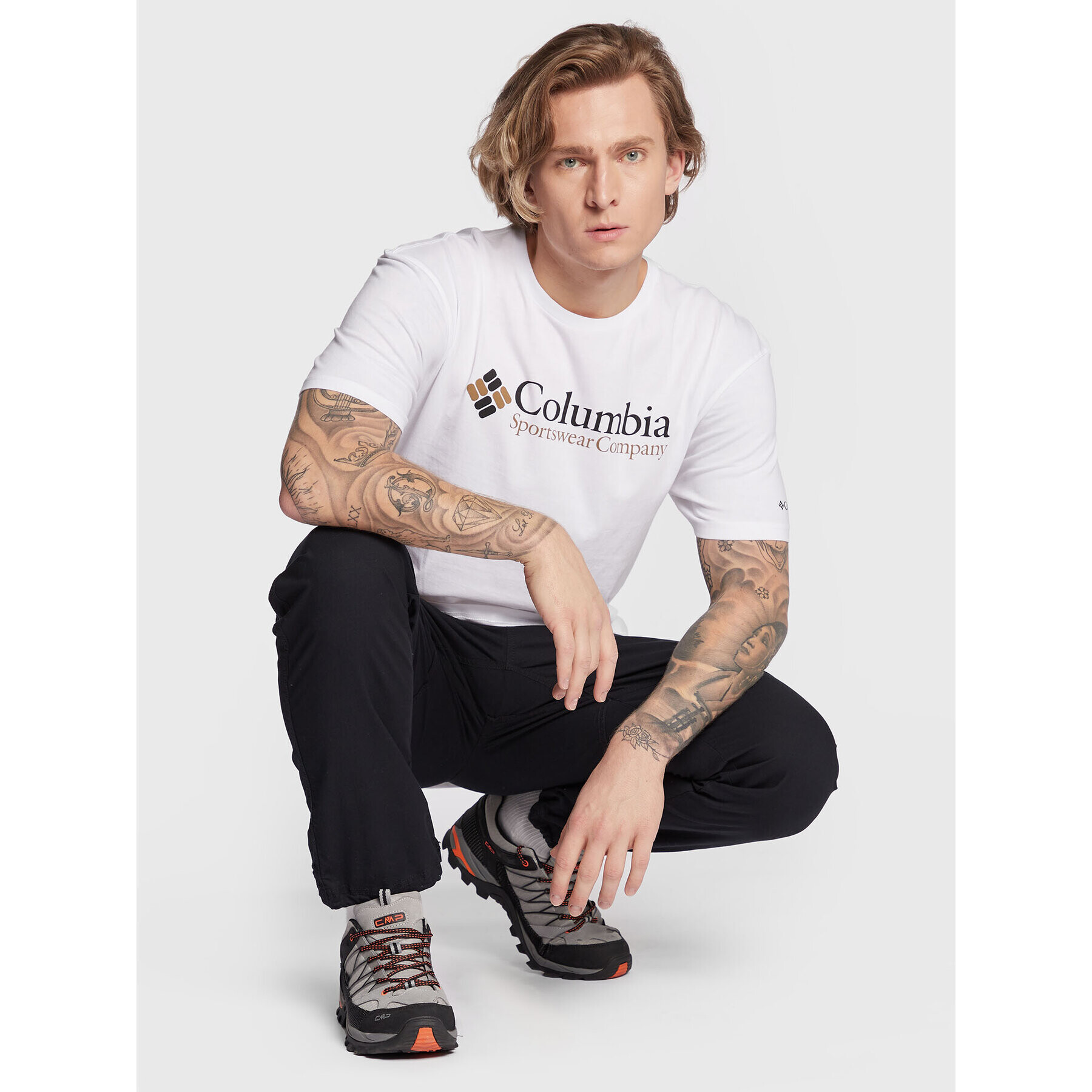 Columbia T-Shirt Csc Basic Logo 1680053 Bílá Regular Fit - Pepit.cz