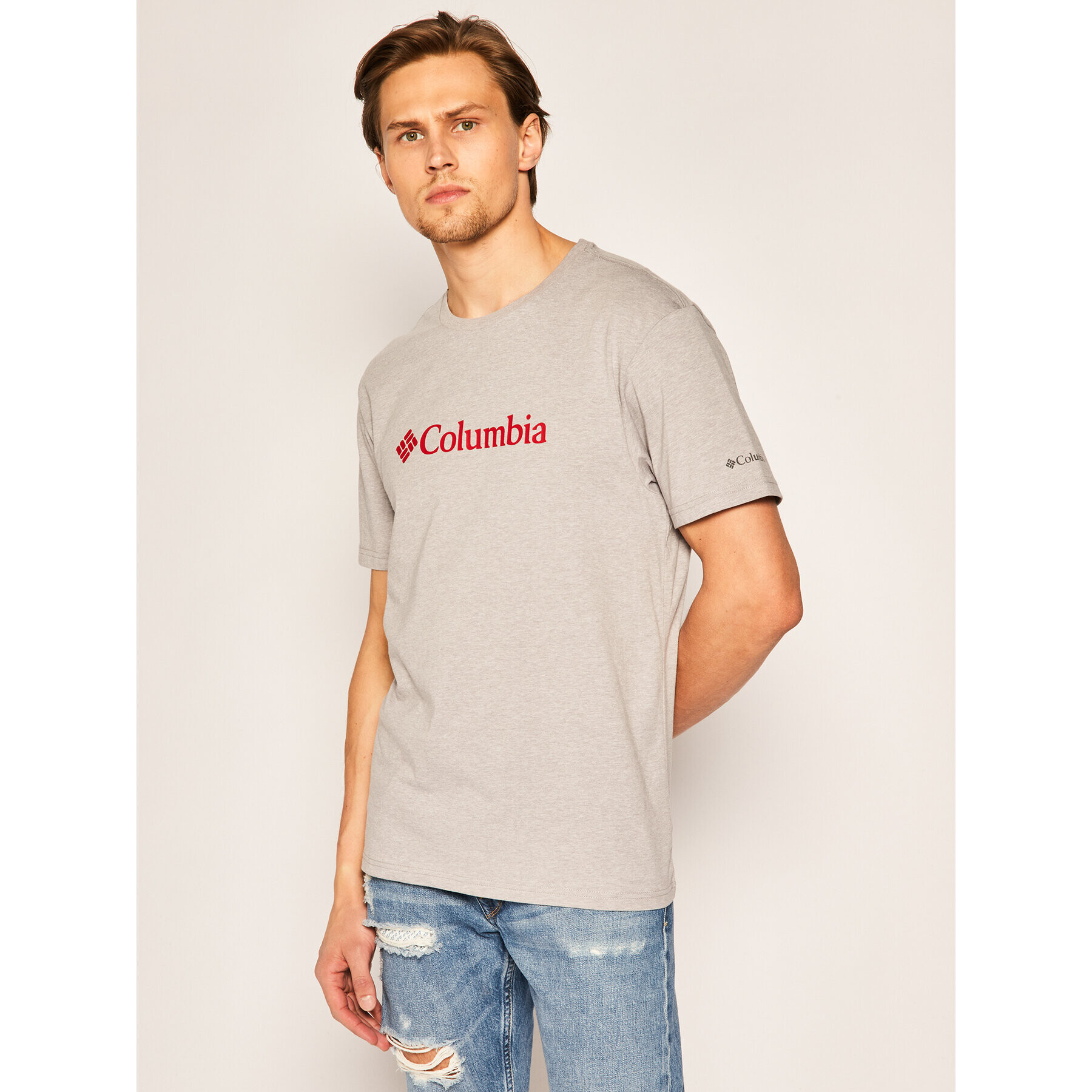 Columbia T-Shirt CSC Basic Logo EM2180 Šedá Regular Fit - Pepit.cz